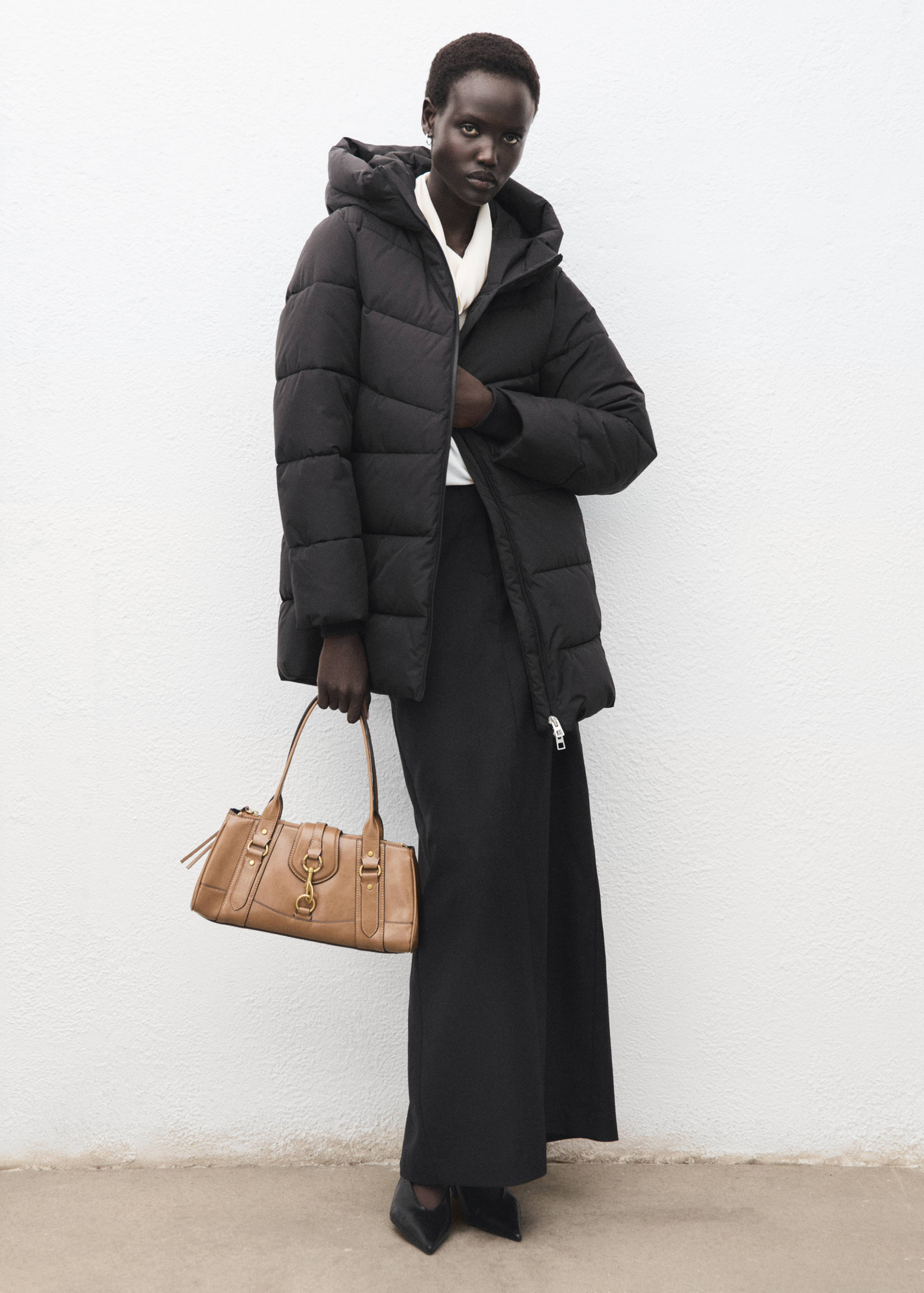 Anorak imbottito cappuccio - Piano generale