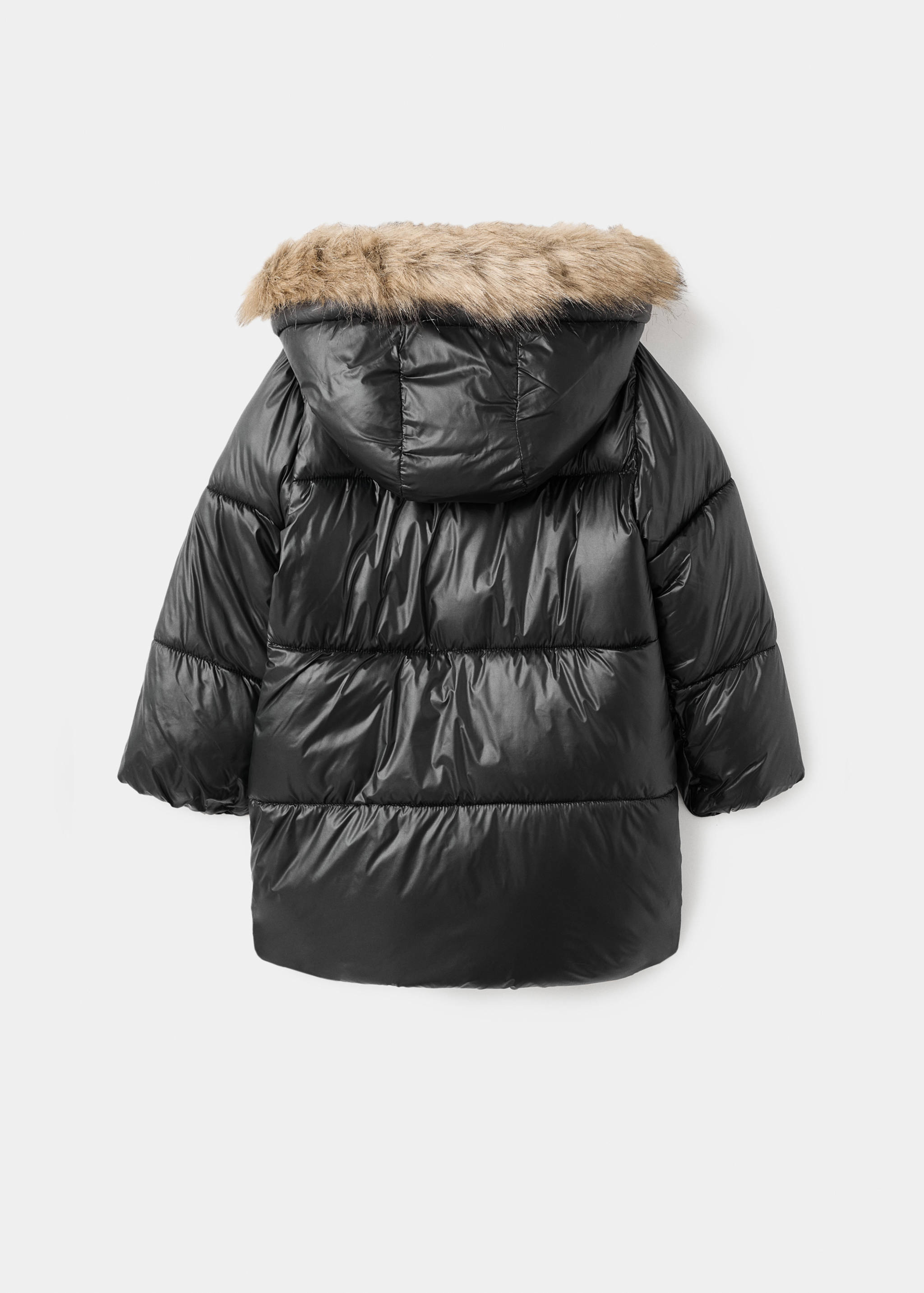 Large anorak with fur-effect hood - Reverse of the article