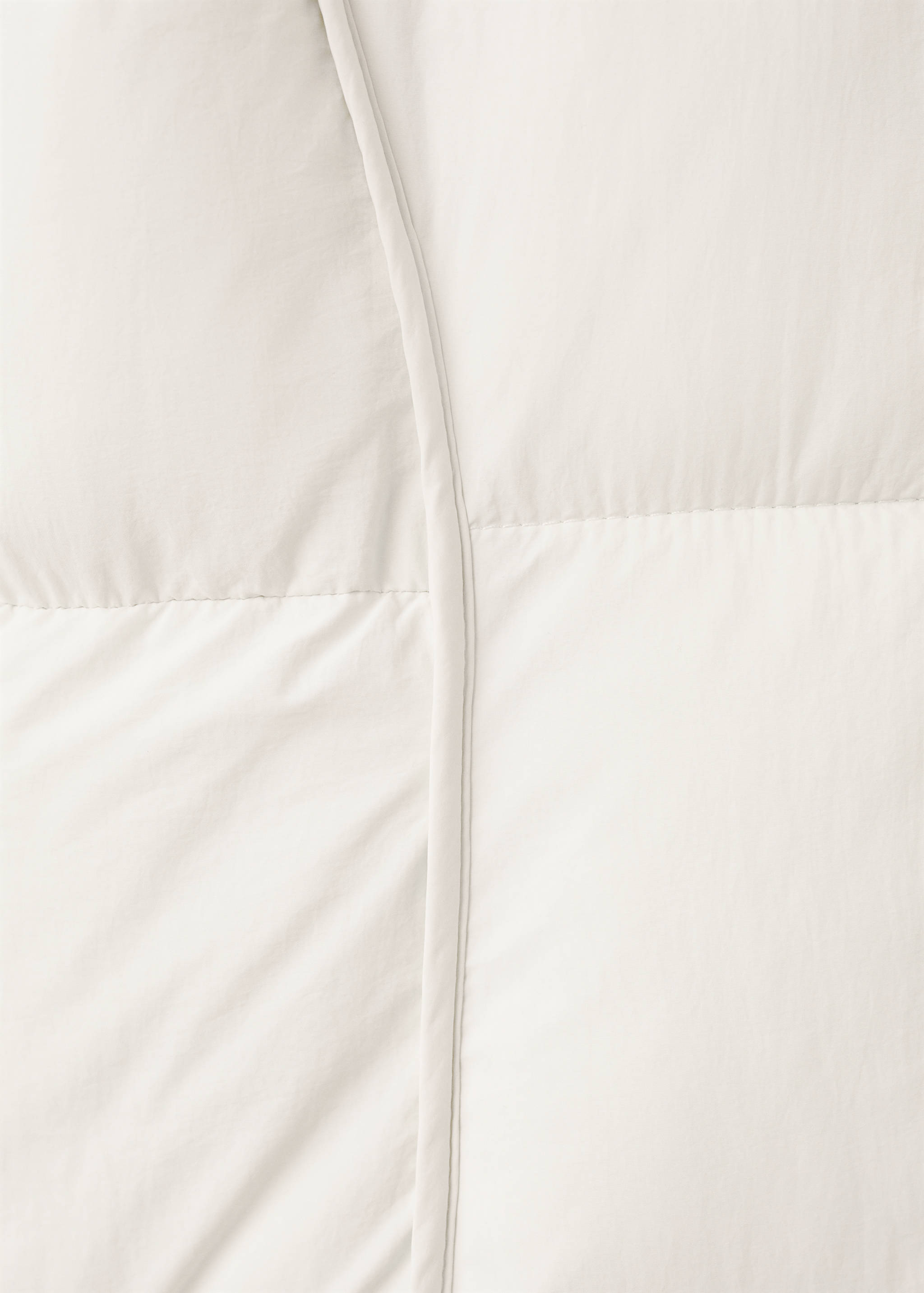 Quilted anorak with combined fabrics - Details of the article 0