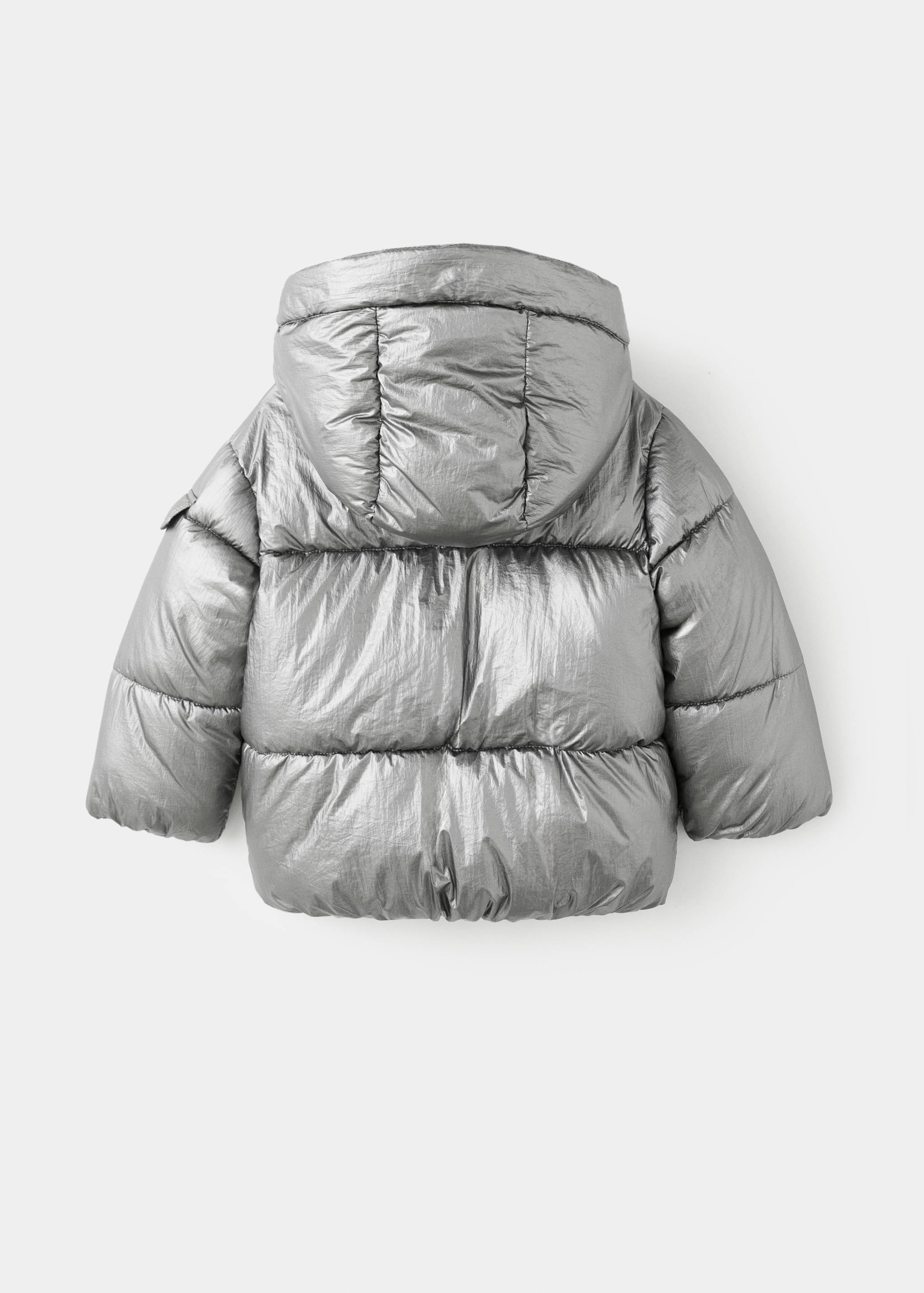 Metallic puffer jacket - Reverse of the article