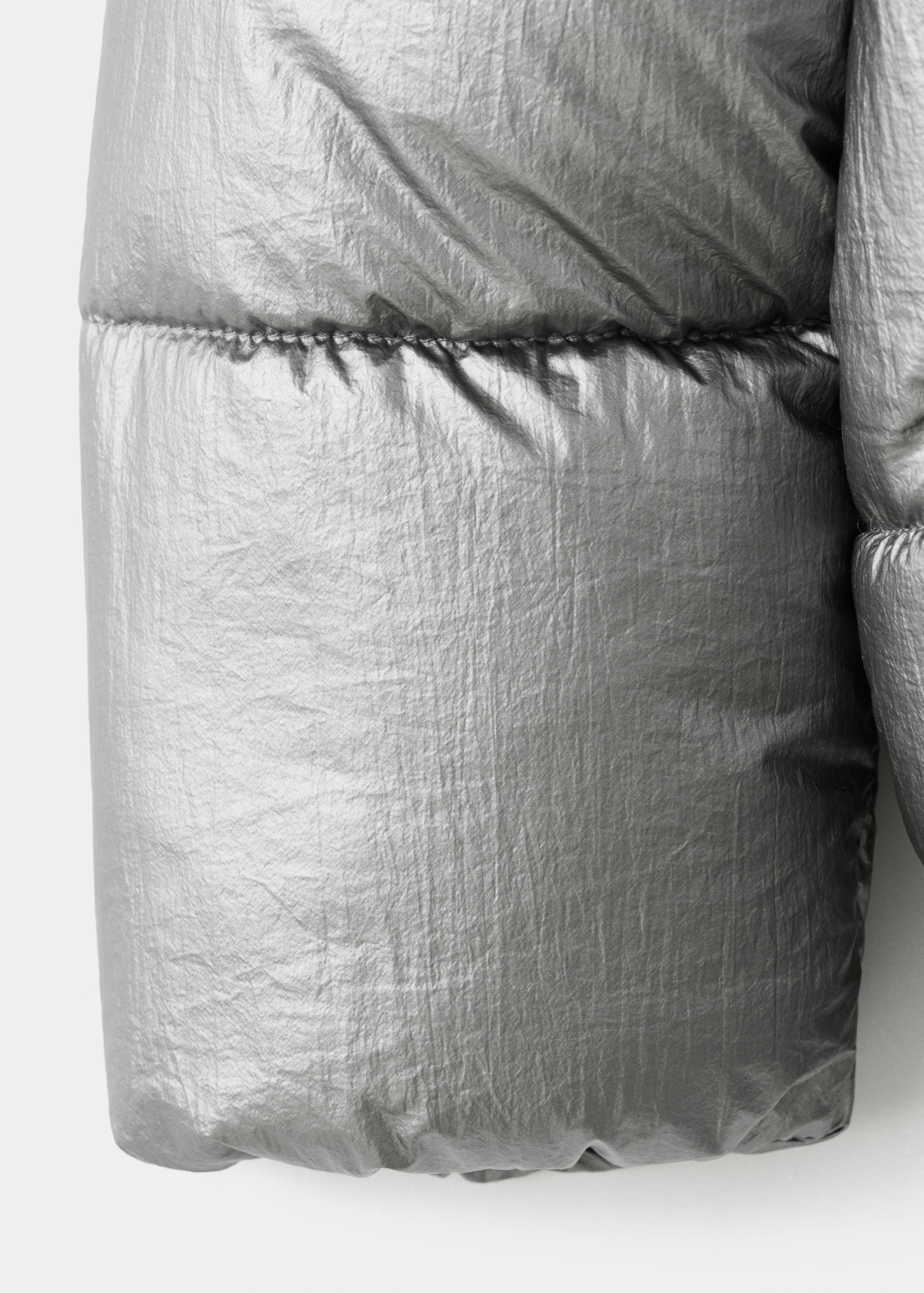 Metallic puffer jacket - Details of the article 8