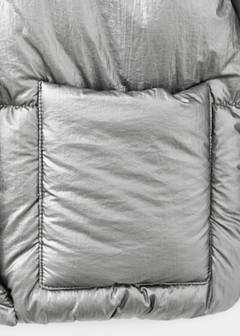 Metallic puffer jacket — Silver 8