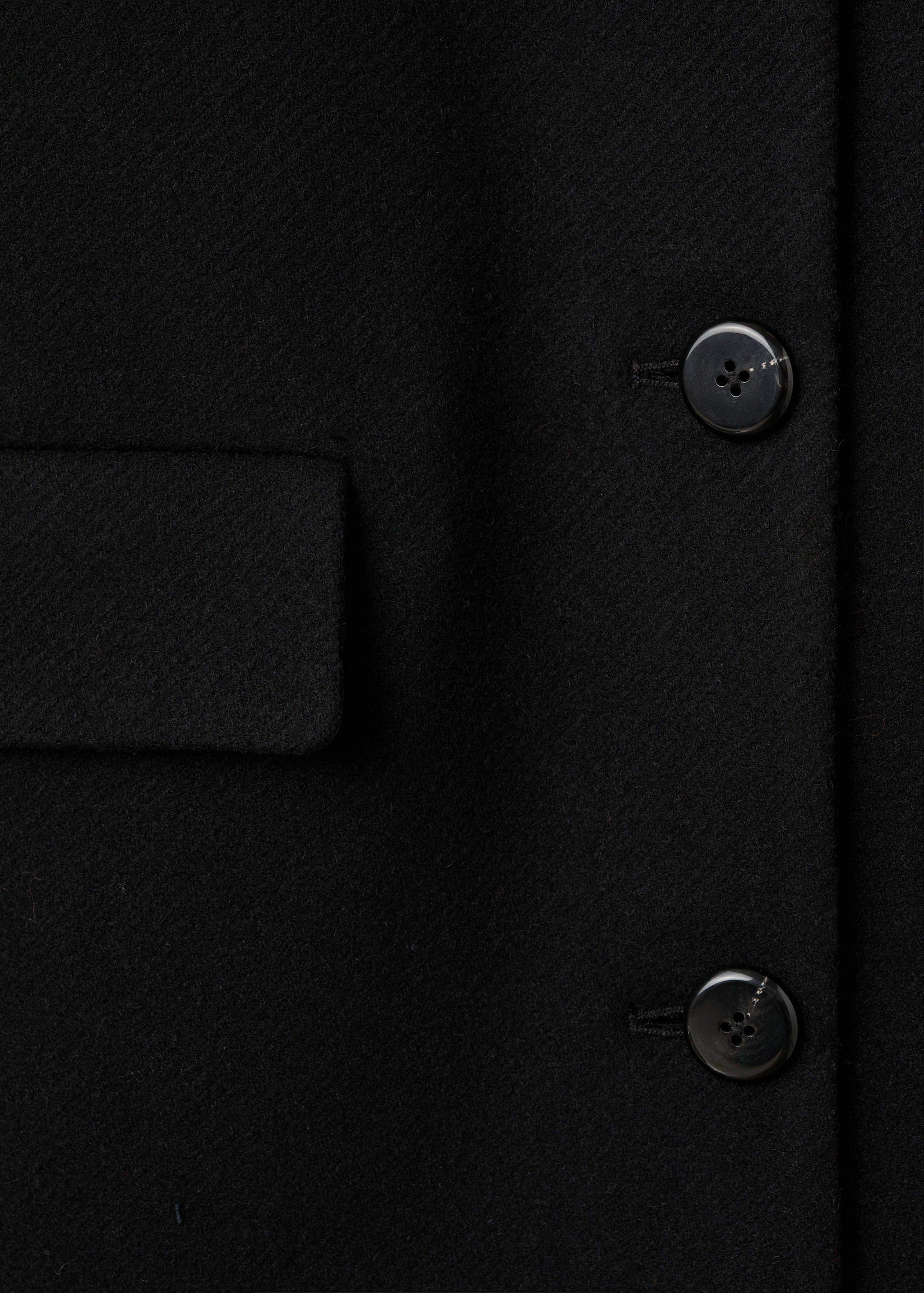 Wool coat with fur collar - Details of the article 0