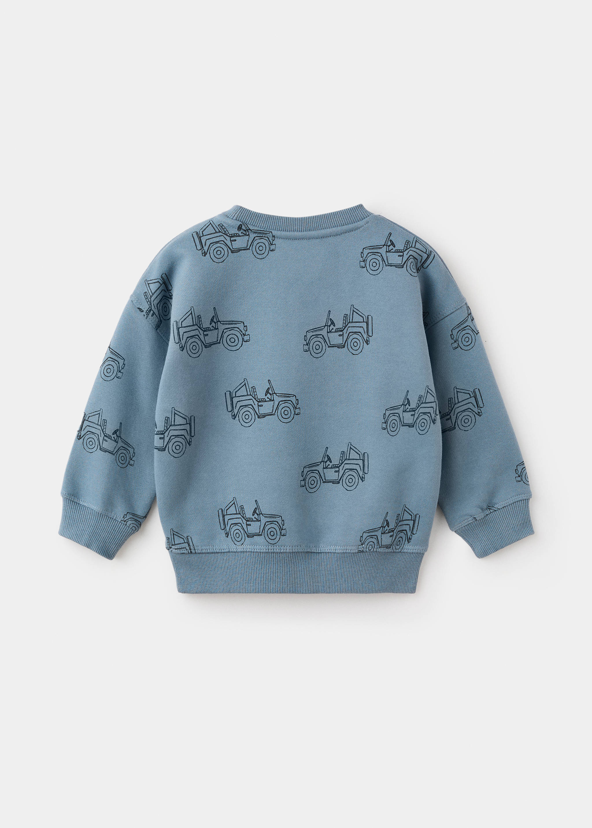 Printed cotton sweatshirt - Reverse of the article