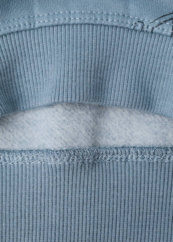 Printed cotton sweatshirt — Blue