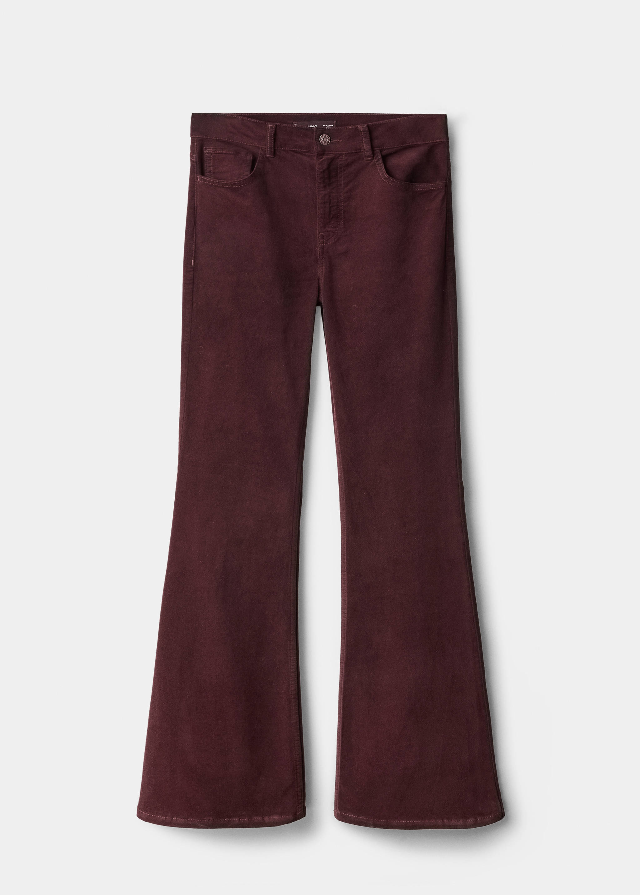 Fluwelen flared jeans - Artikel zonder model