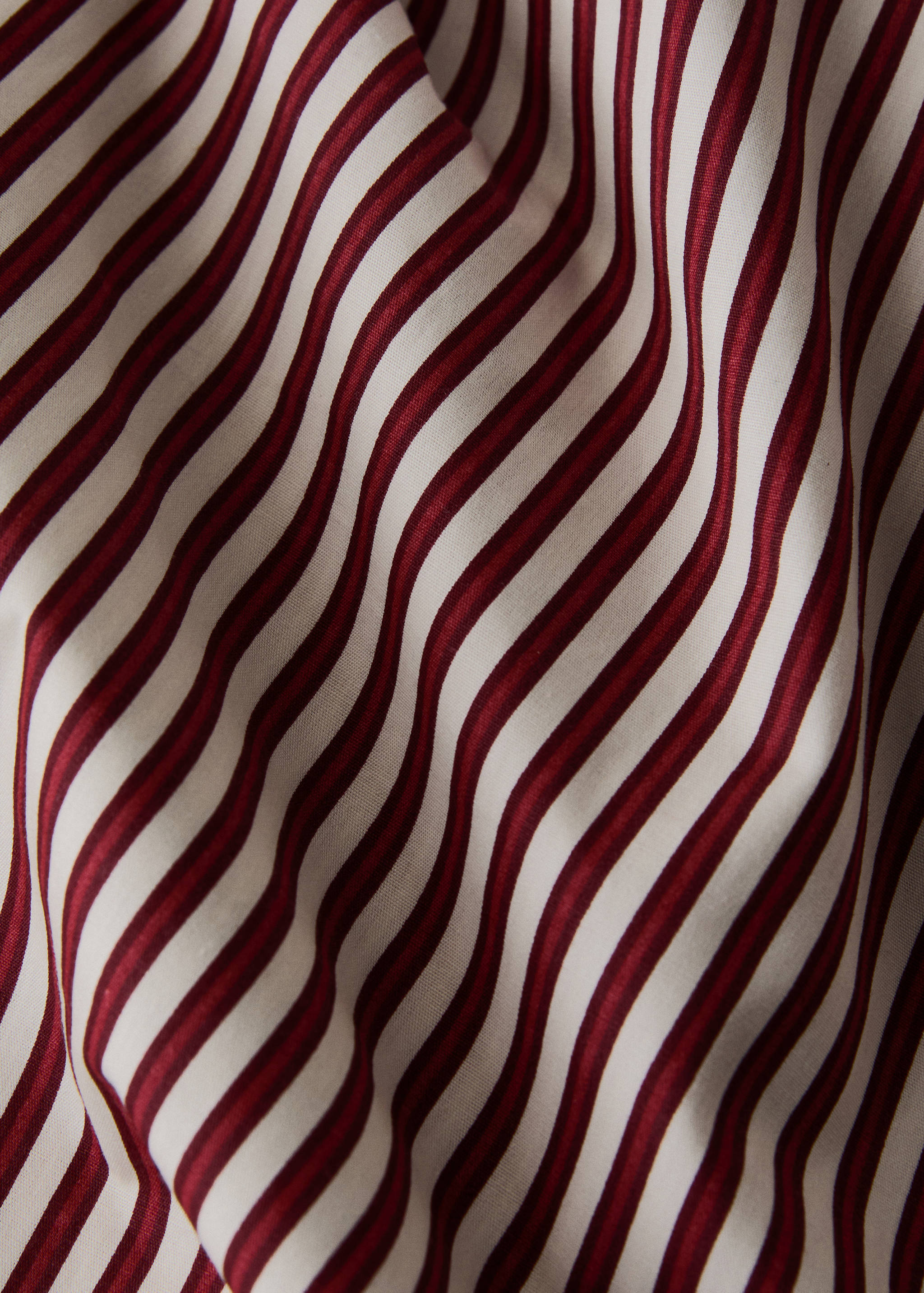 200-thread count percale cotton reversible striped duvet cover for 180/200cm bed - Details of the article 2