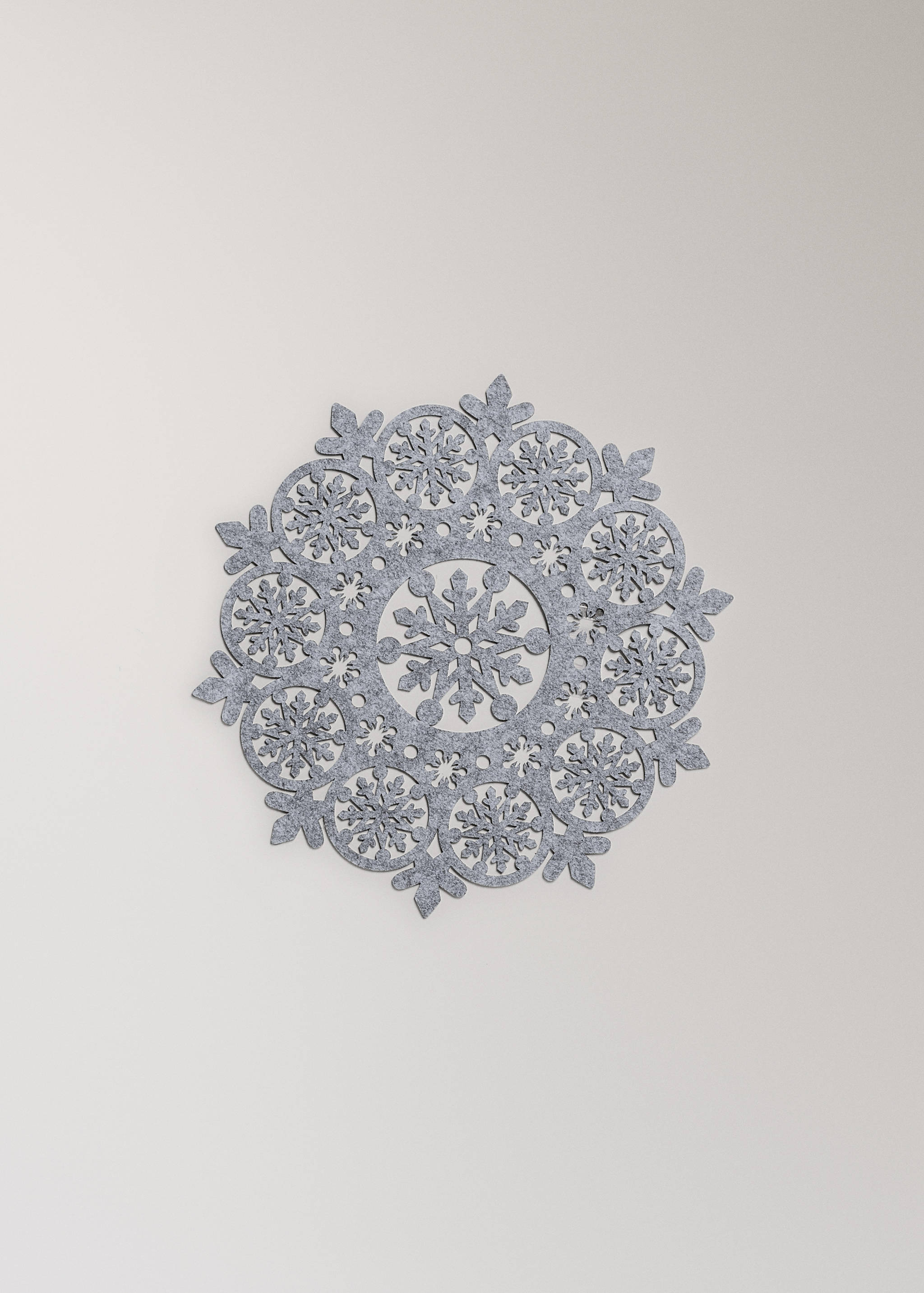 Set de table en feutre flocon - Article sans modèle