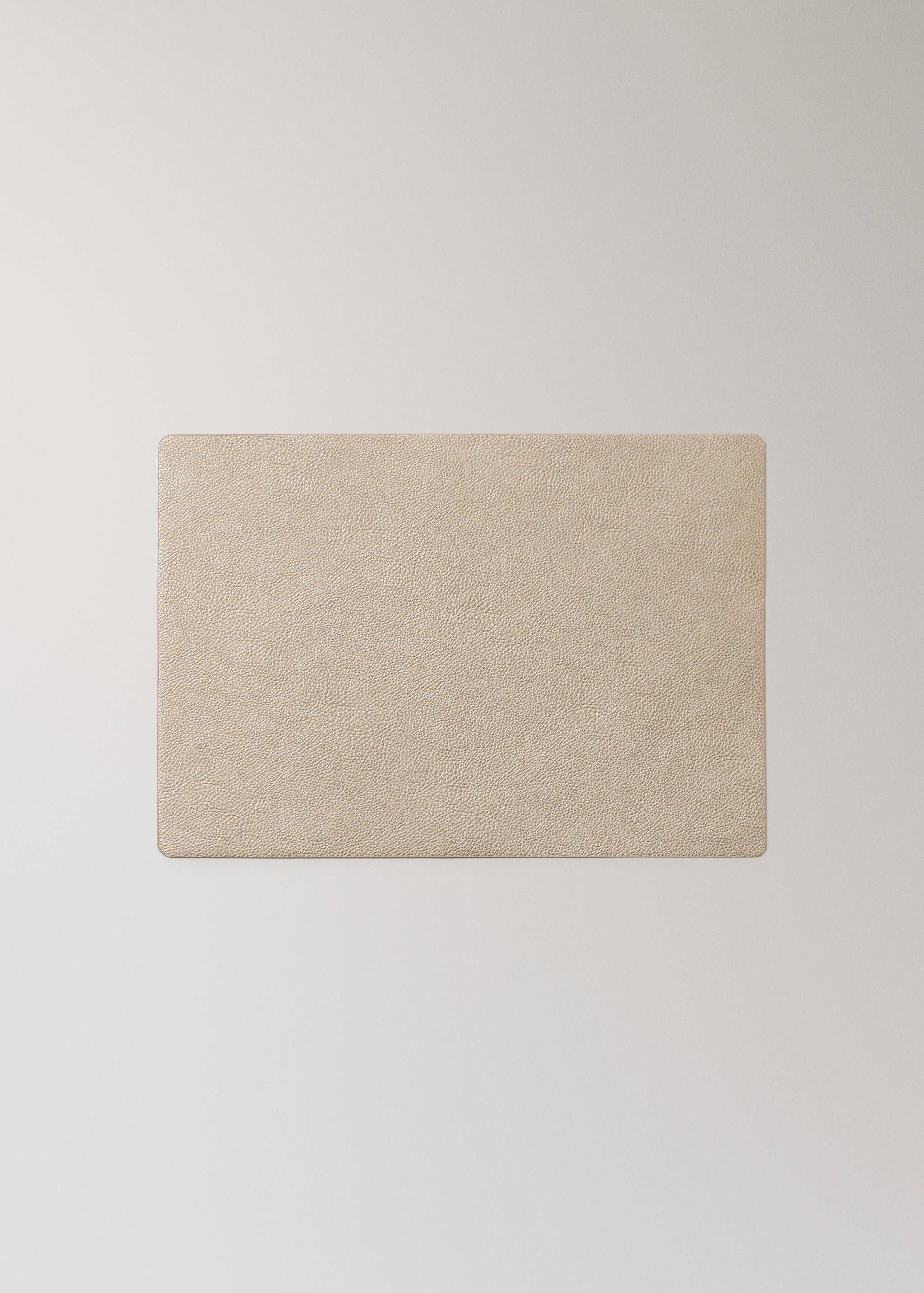 Deri görünümlü metalize dikdörtgen Amerikan servis - Modelsiz ürün