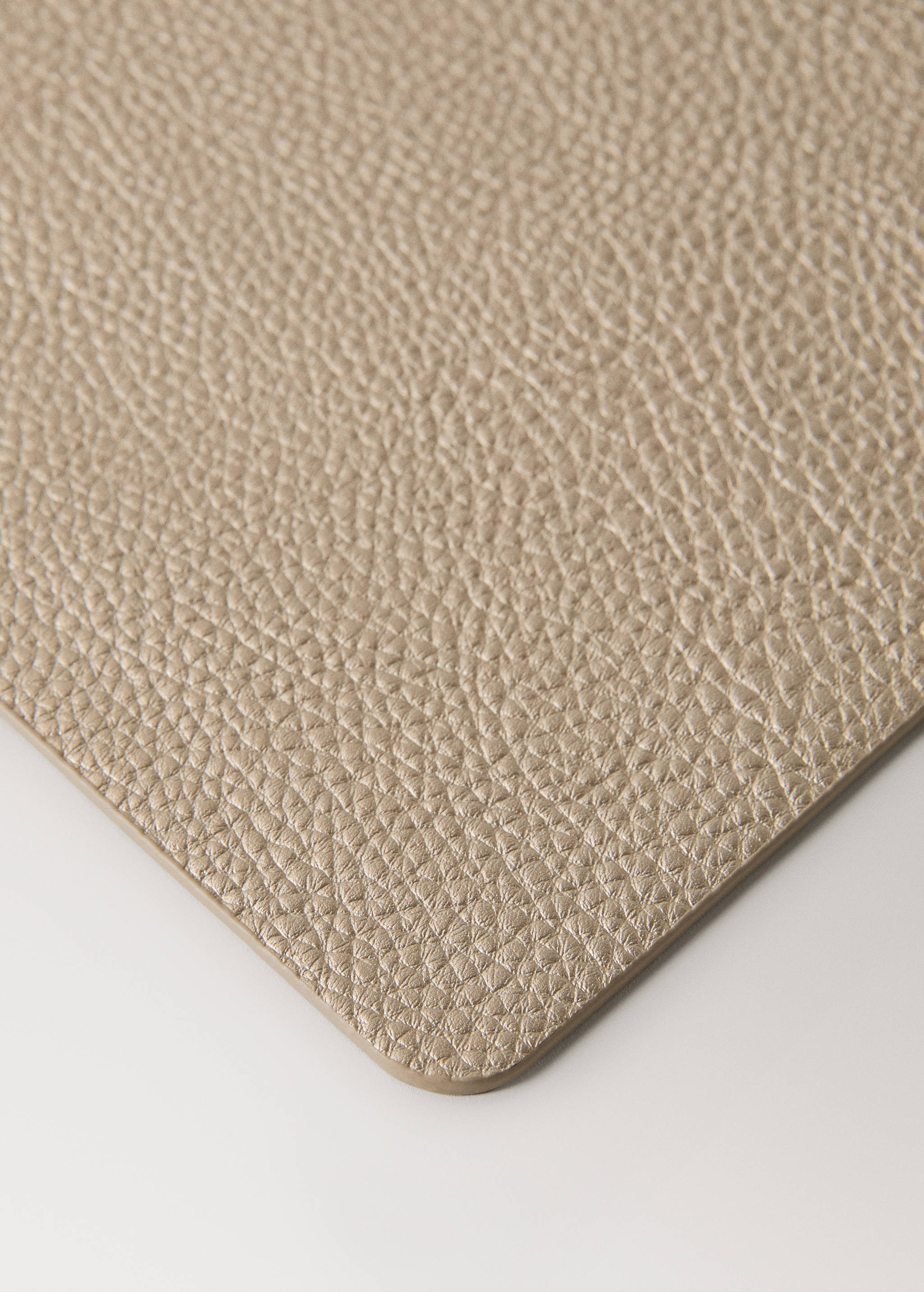 Deri görünümlü metalize dikdörtgen Amerikan servis - Ürün detayı 2