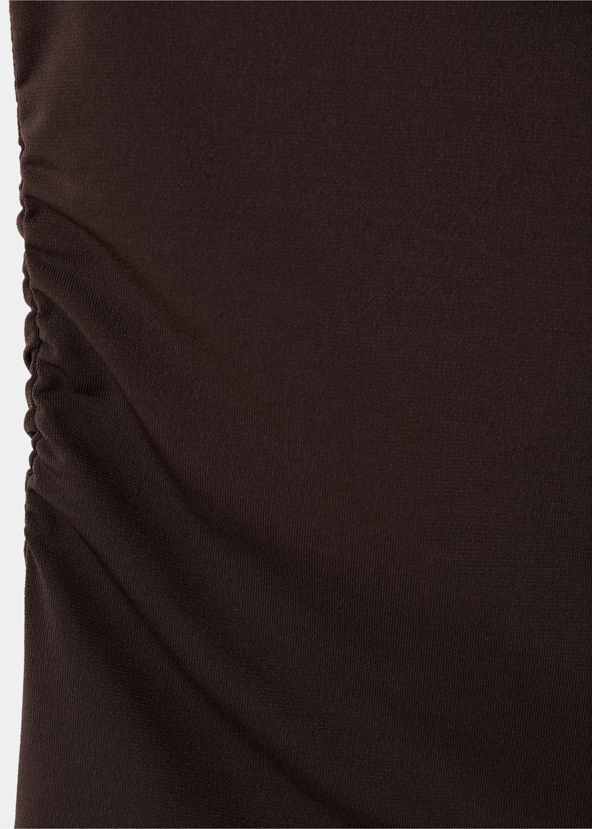 Top with asymmetrical neckline and metallic detail - Details of the article 0, Brown. Ref: 17017795-00.