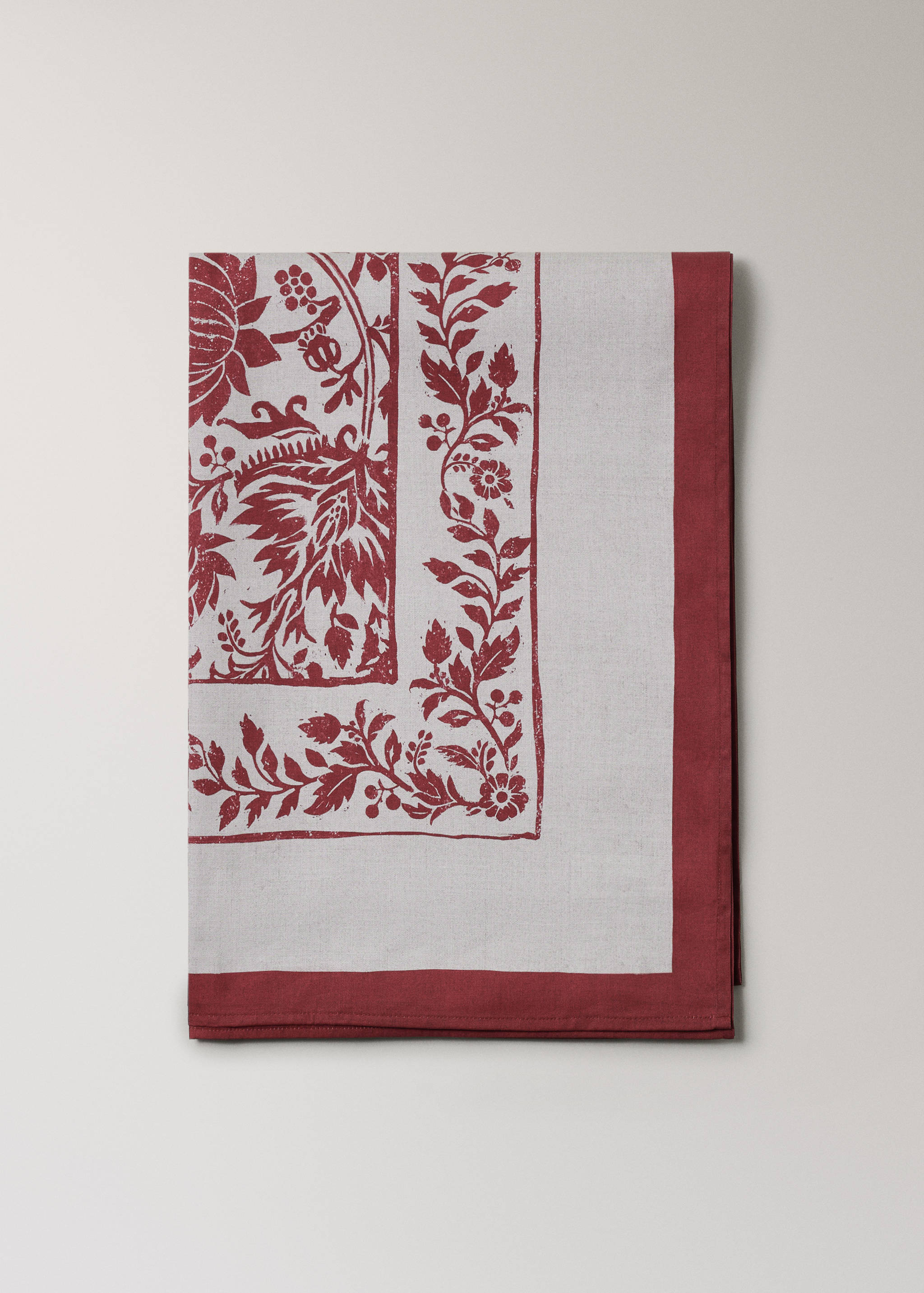 Tischdecke aus Baumwoll-Twill uni für 8 bis 10 Gäste - Detail des Artikels 3