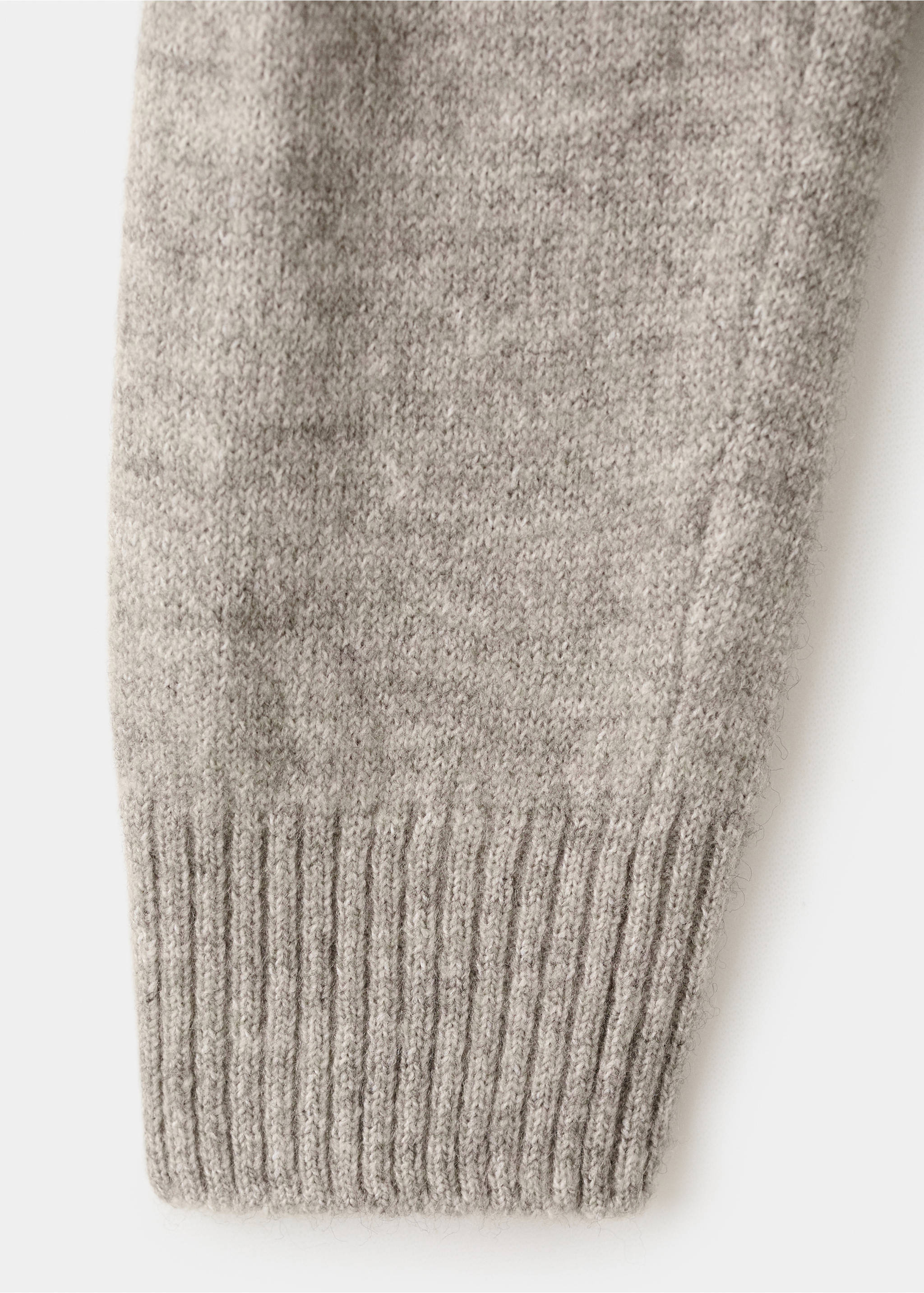 Knitted button cardigan - Details of the article 0, Light/Pastel Grey. Ref: 17017817-00.