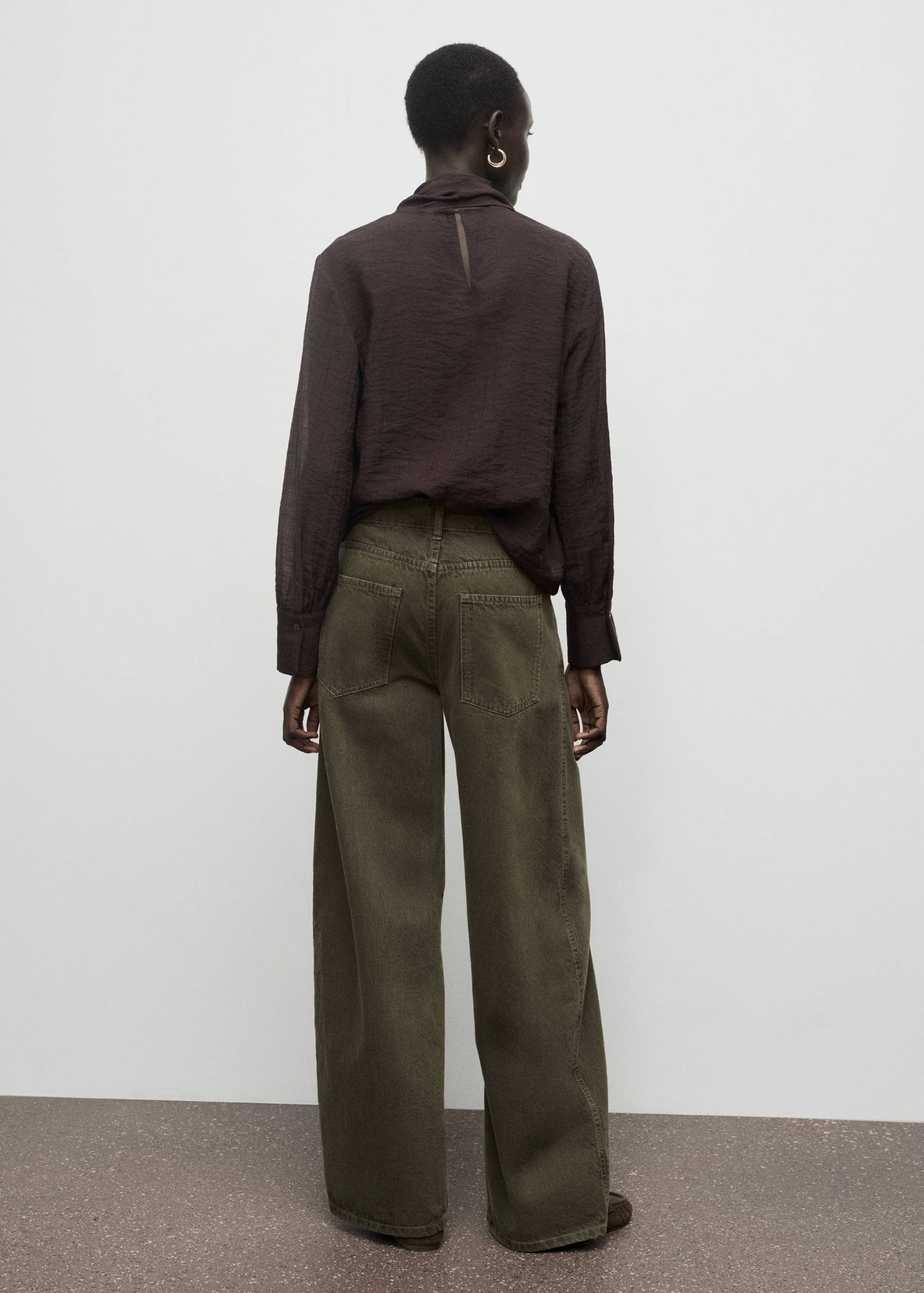 Jean barrel taille basse - Verso de l’article