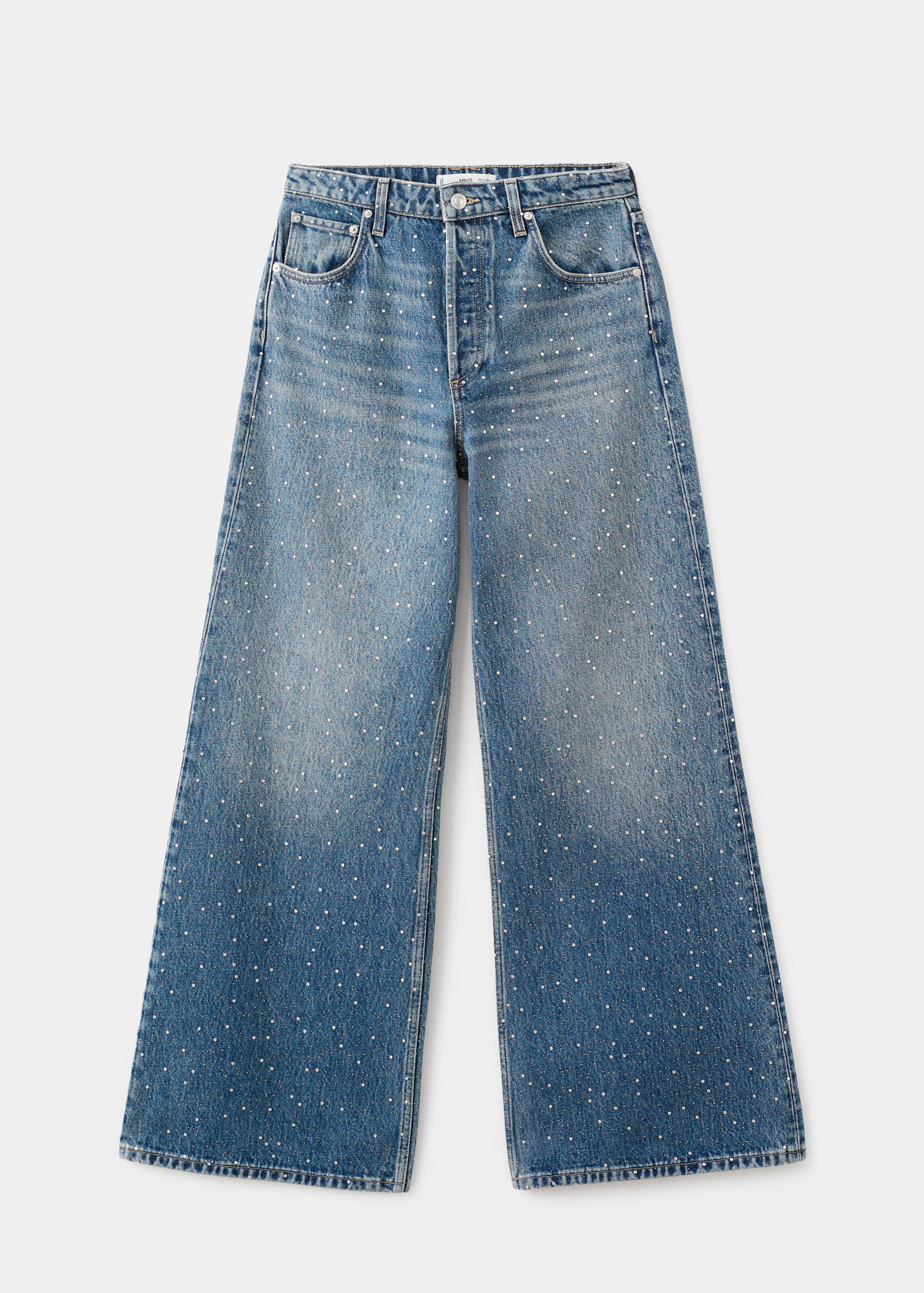 Jeans wide leg strass - Artículo sin modelo