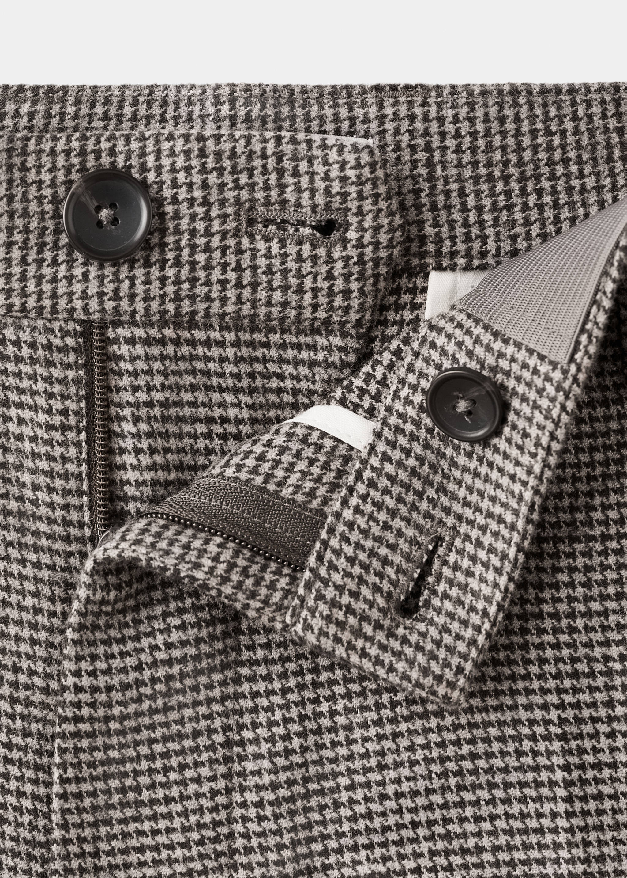 Slim-fit flannel trousers - Details of the article 8