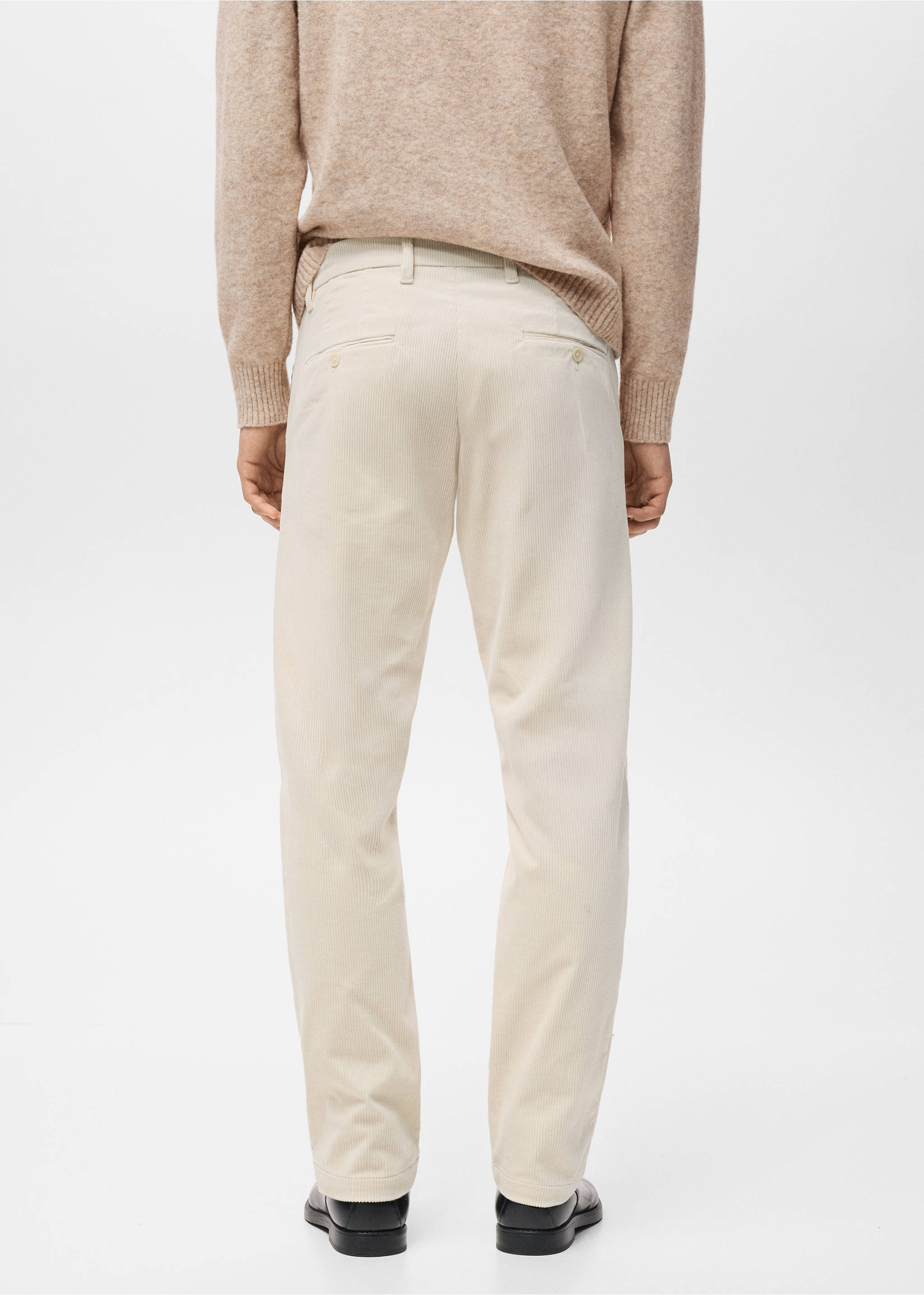 灯芯绒修身裤 - null, 米色. Ref: 17017887-00.