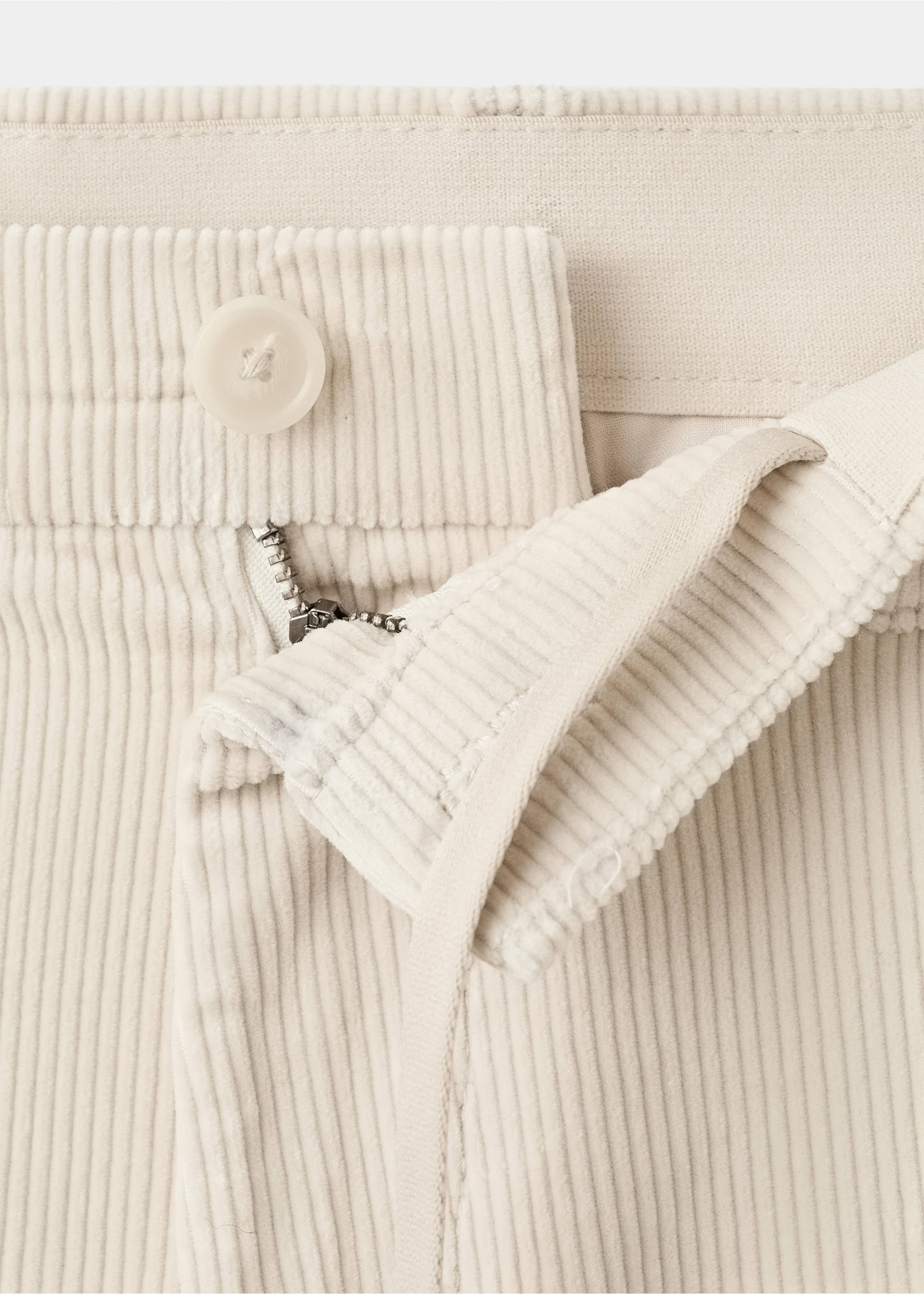 灯芯绒修身裤 - null, 米色. Ref: 17017887-00.