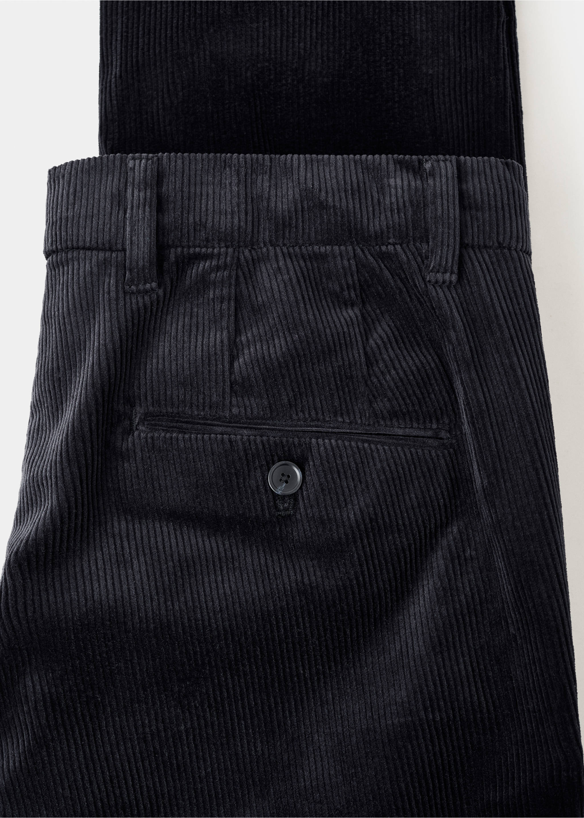 灯芯绒修身裤 - null, 海军蓝. Ref: 17017887-00.