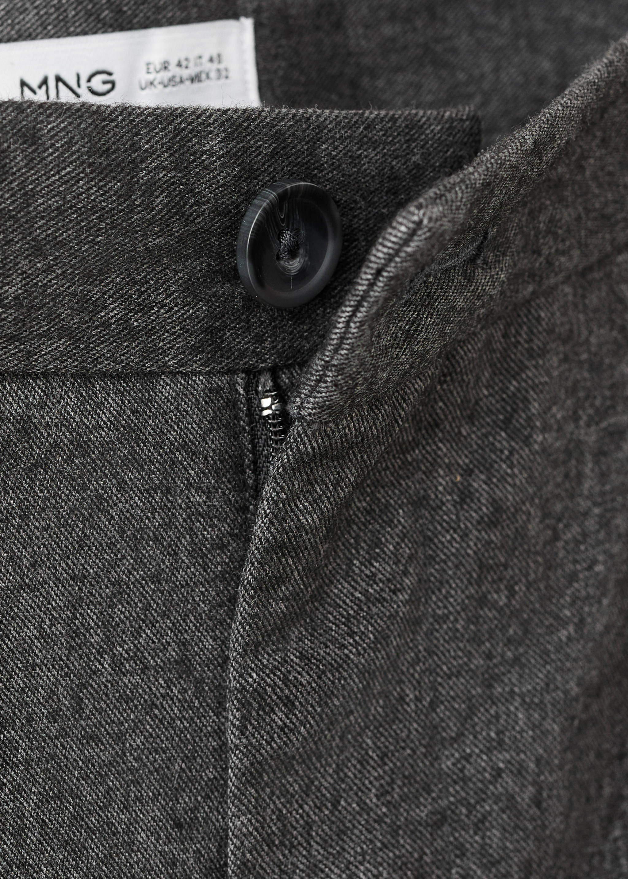 Regular-fit pleated flannel trousers - Details of the article 8