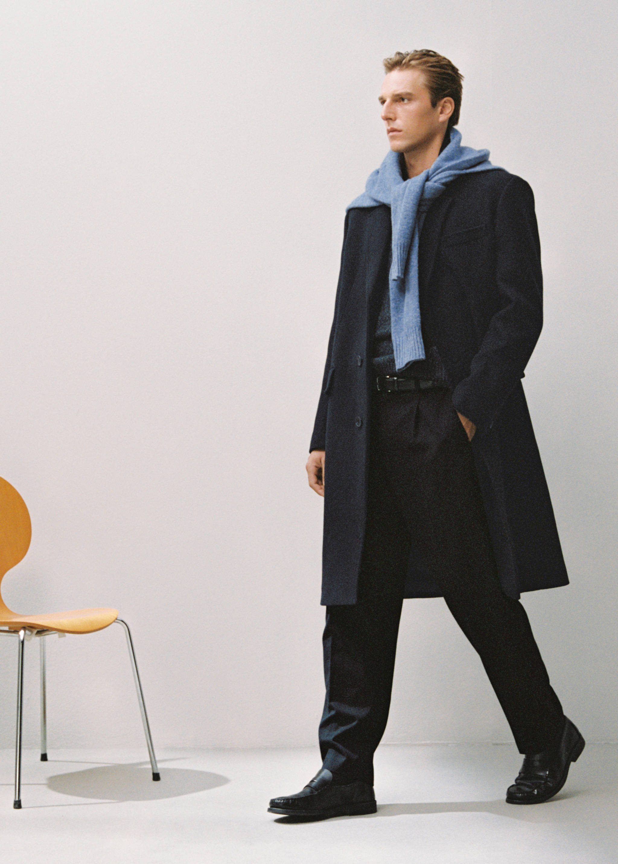 Long wool coat - Details of the article 3