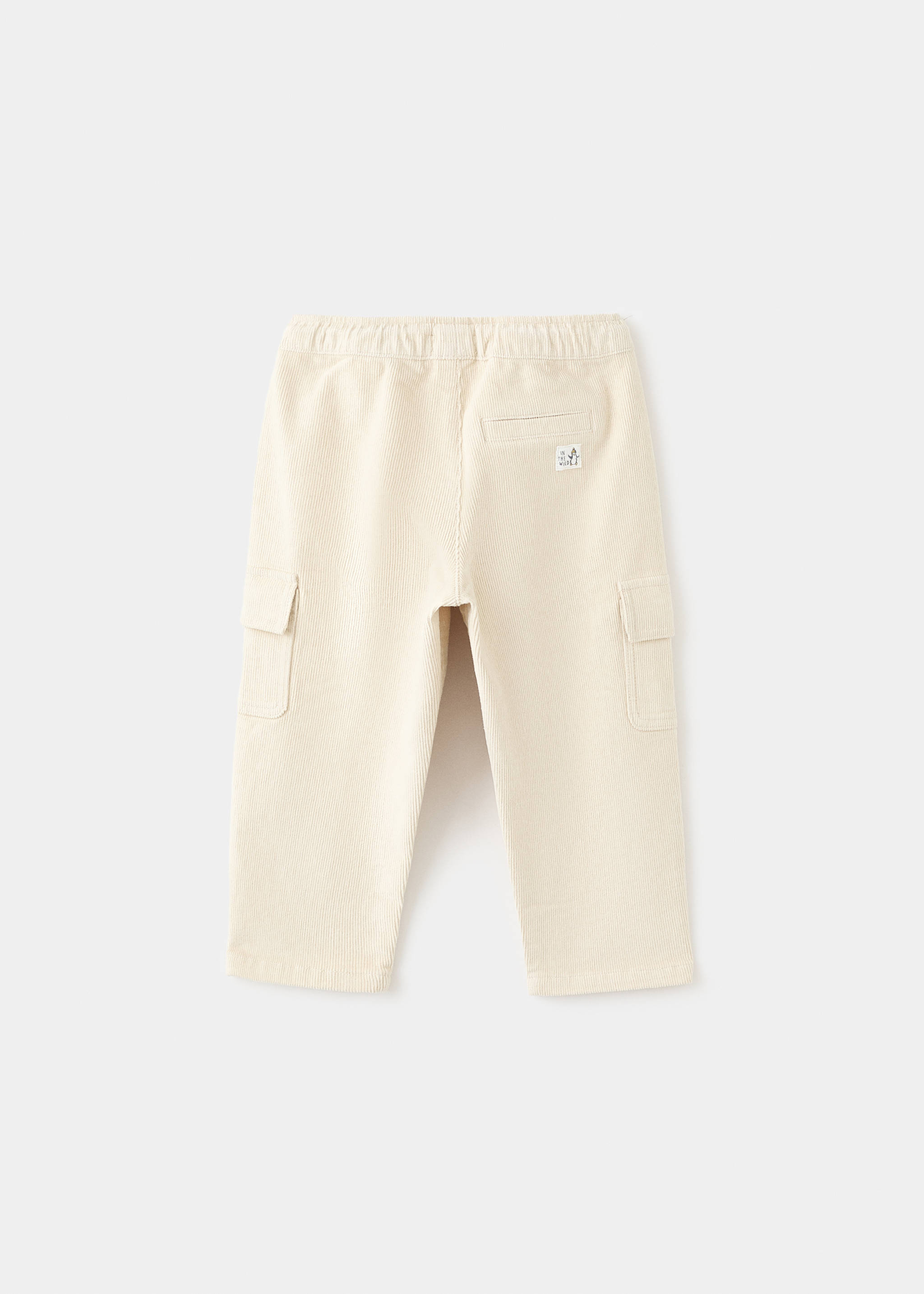 Corduroy cargo pants - Reverse of the article