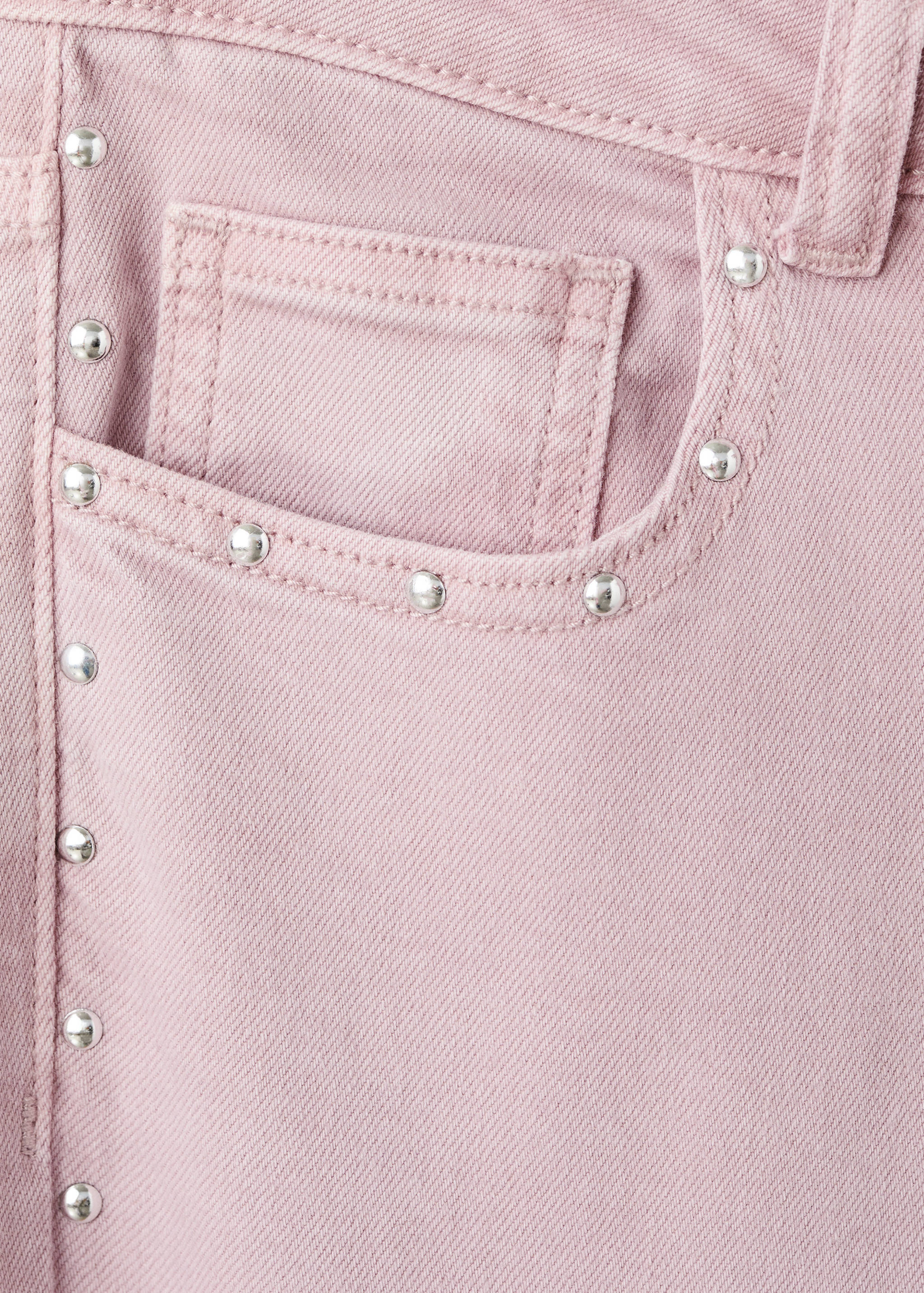 Low-waist studded jeans - Details of the article 0