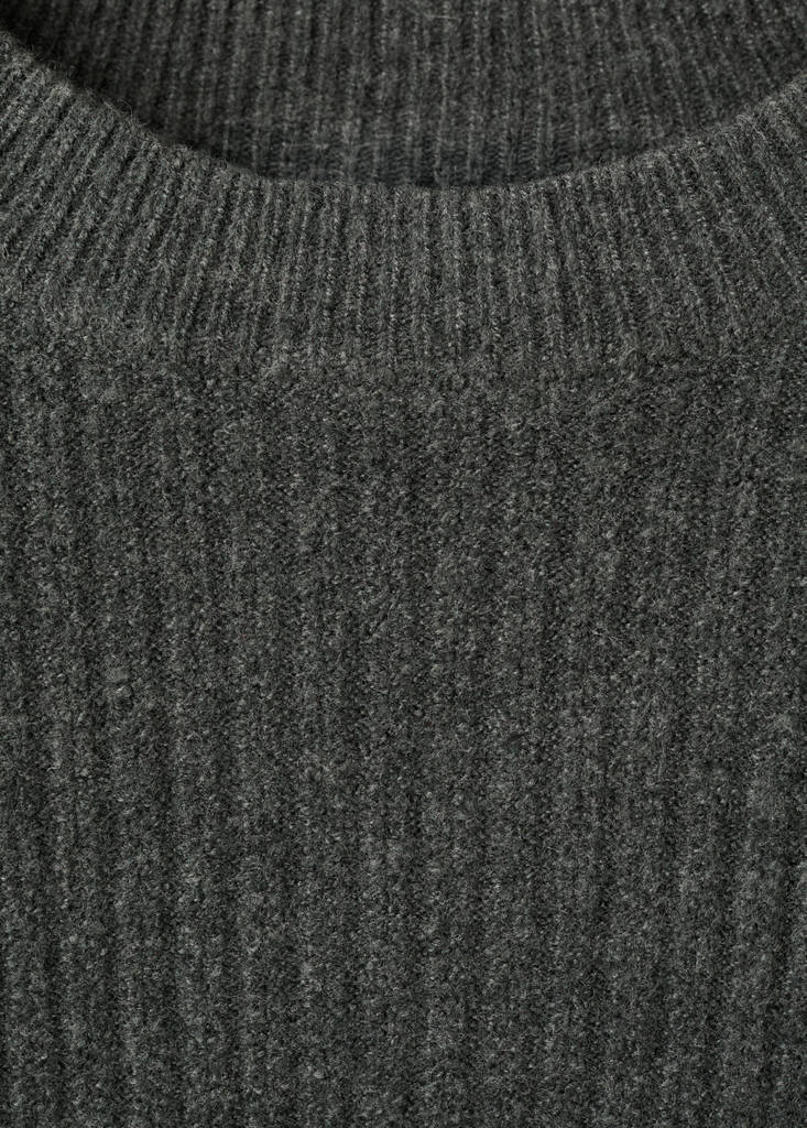Knitted ribbed sweater — Dark Green