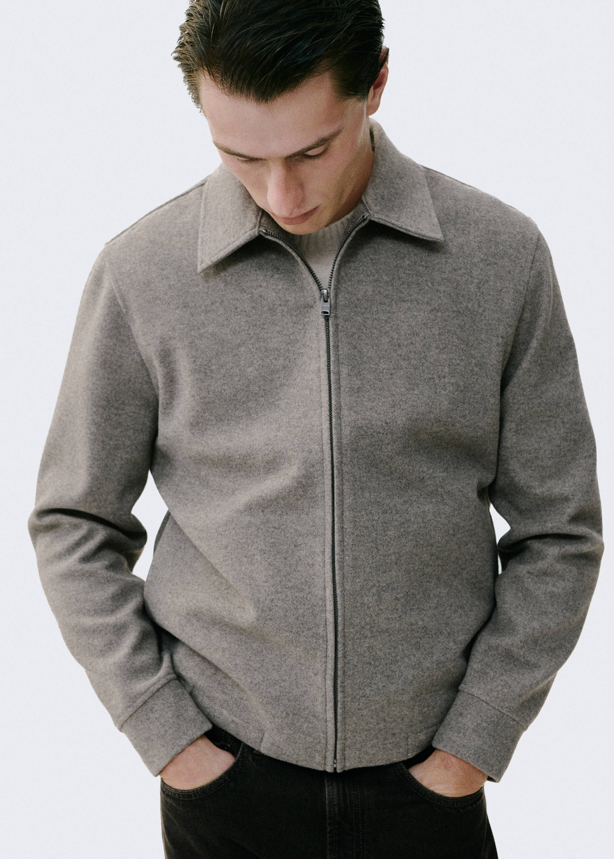 Zip-up cloth jacket - Details of the article 3