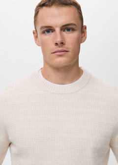 Structured knitted sweater — Off White 4