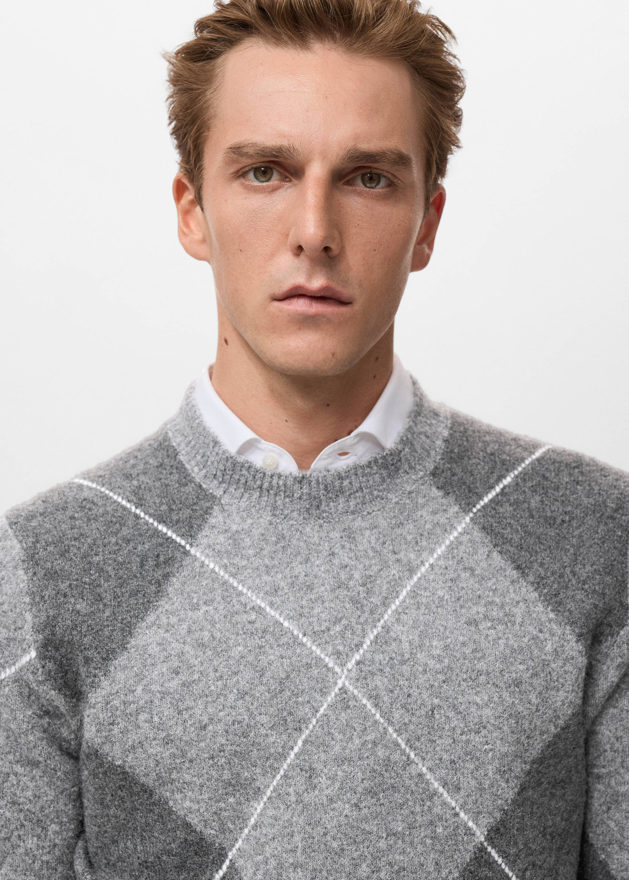 Argyle knit sweater - Details of the article 1