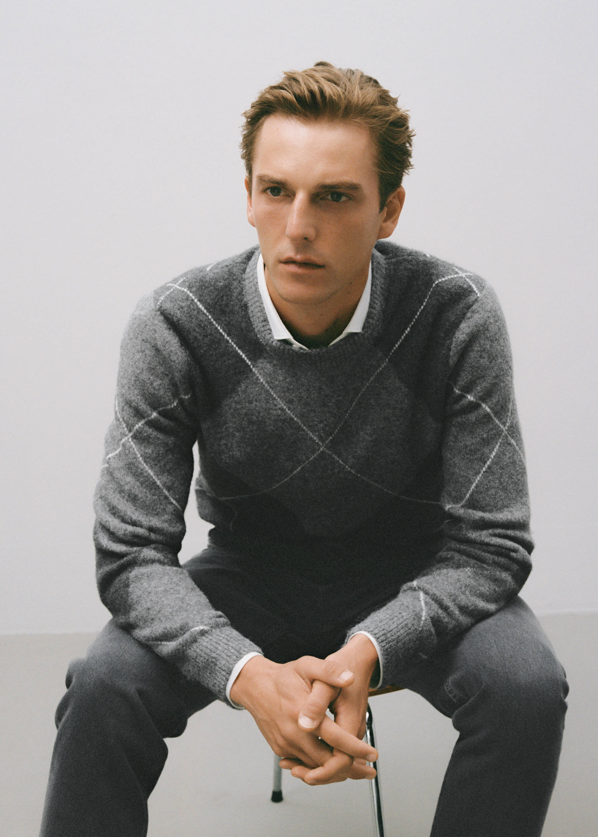 Argyle knit sweater - Details of the article 3