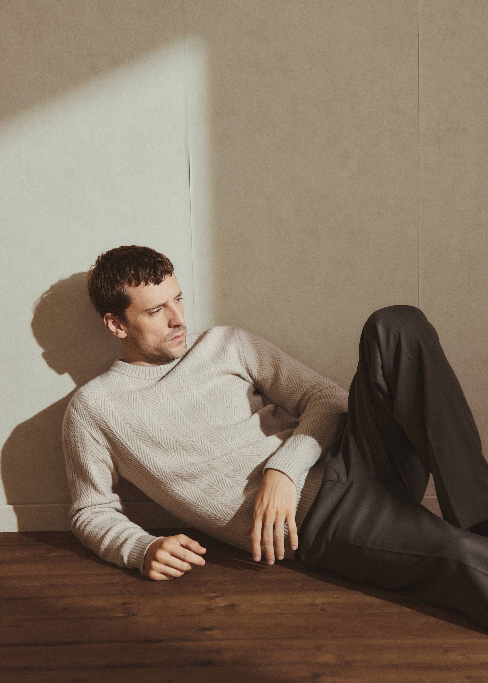 Herringbone structured sweater - Details of the article 3