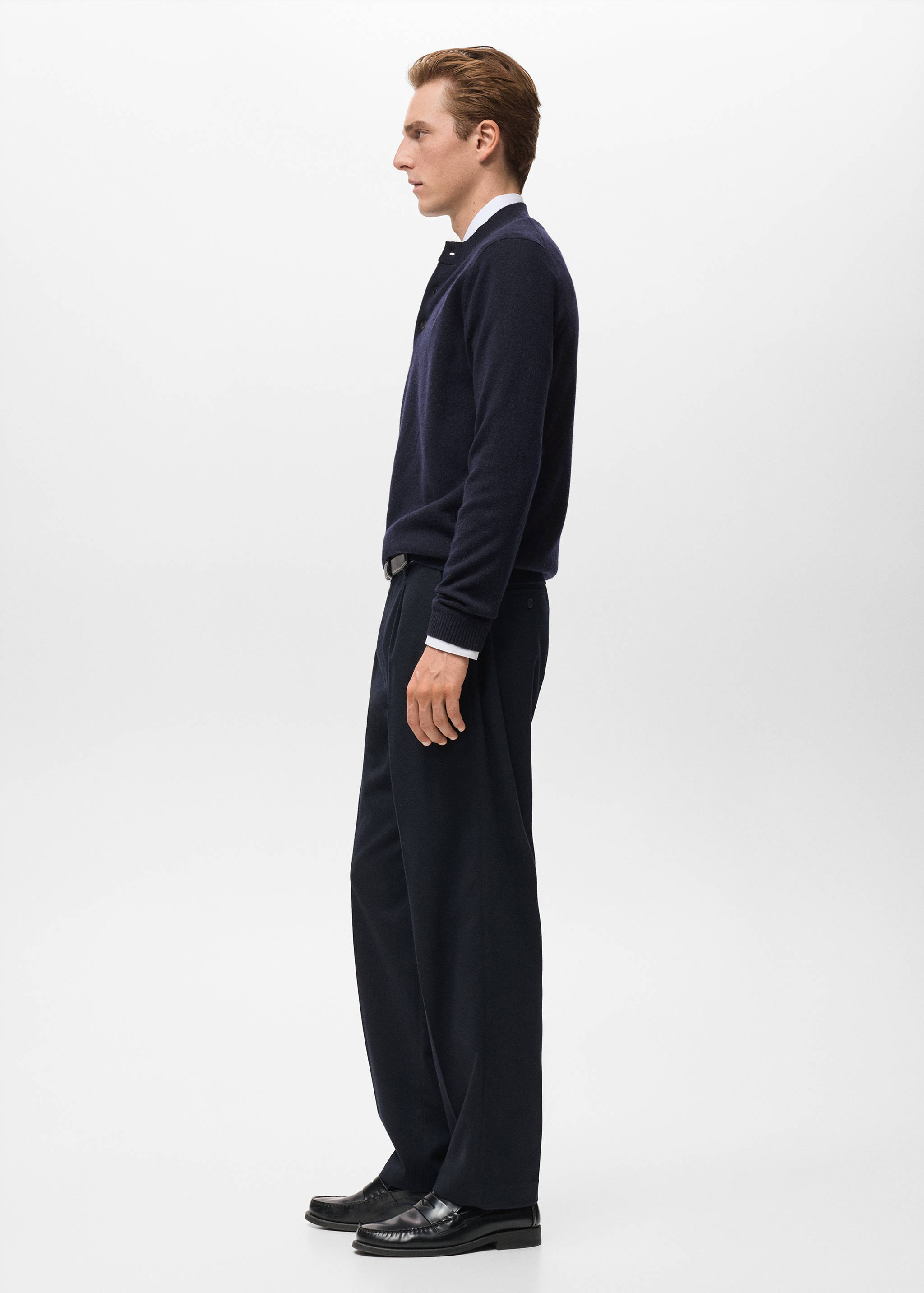 100% extra-fine wool knitted sweater - Details of the article 2