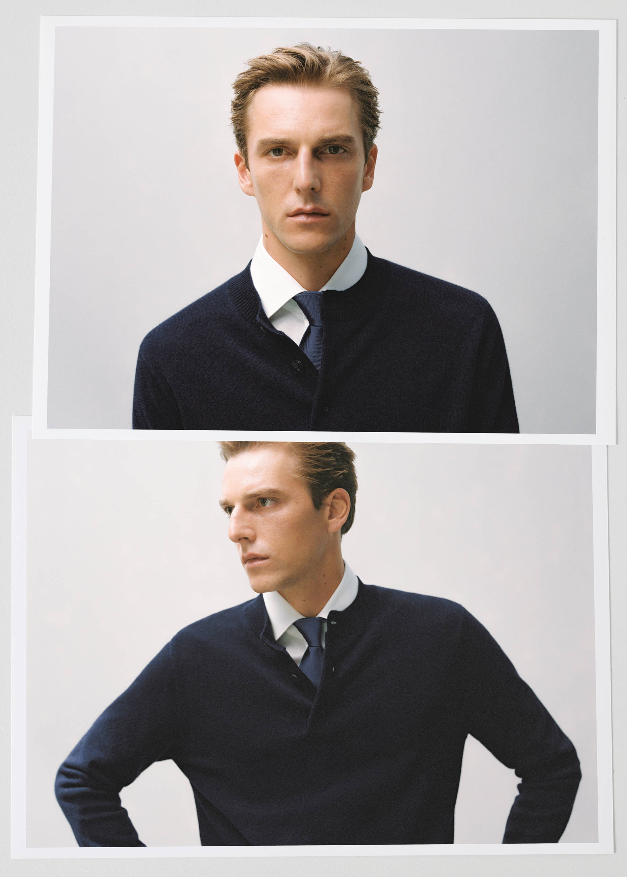 100% extra-fine wool knitted sweater - Details of the article 3