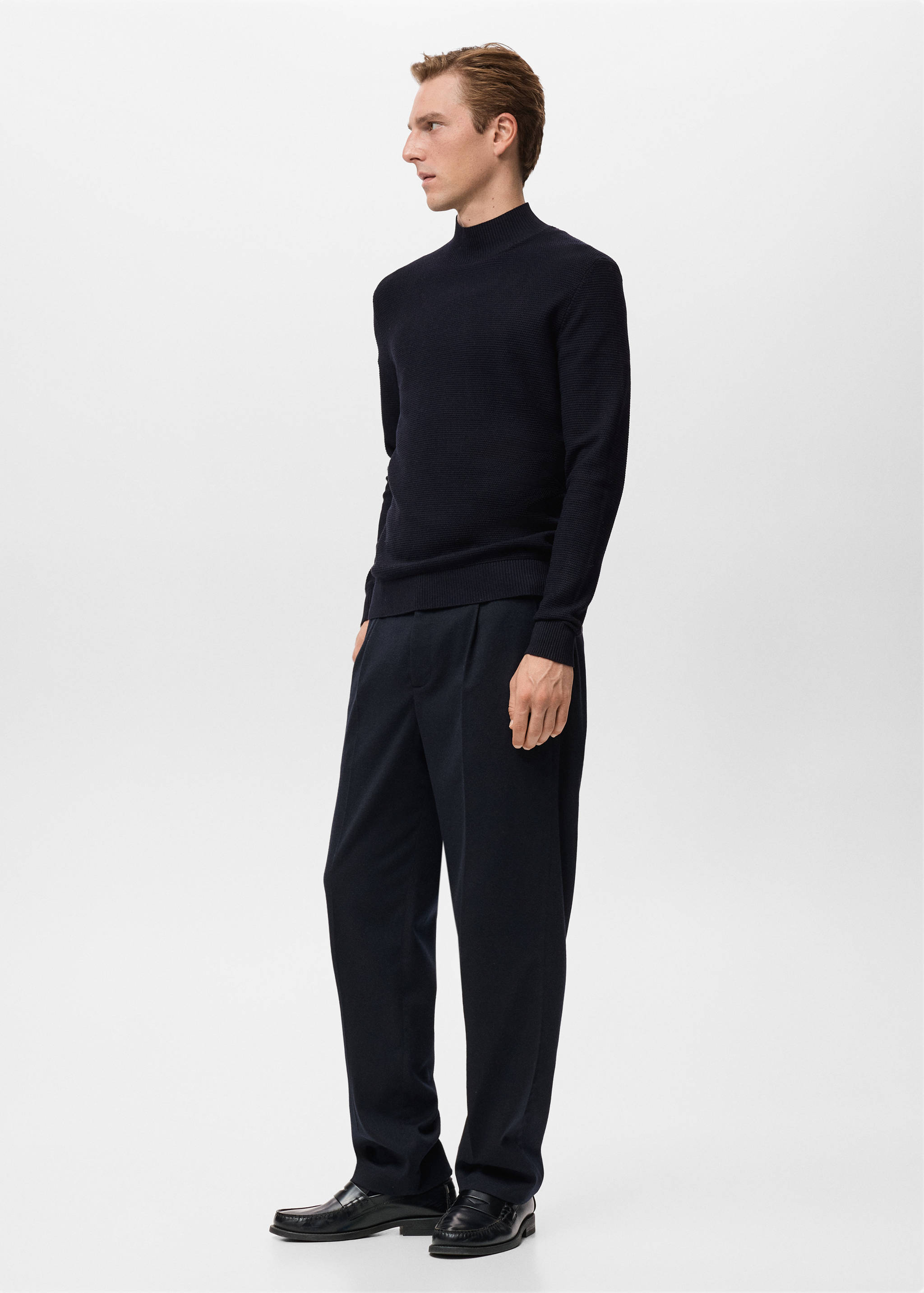 Structured perkins-neck sweater - Details of the article 2