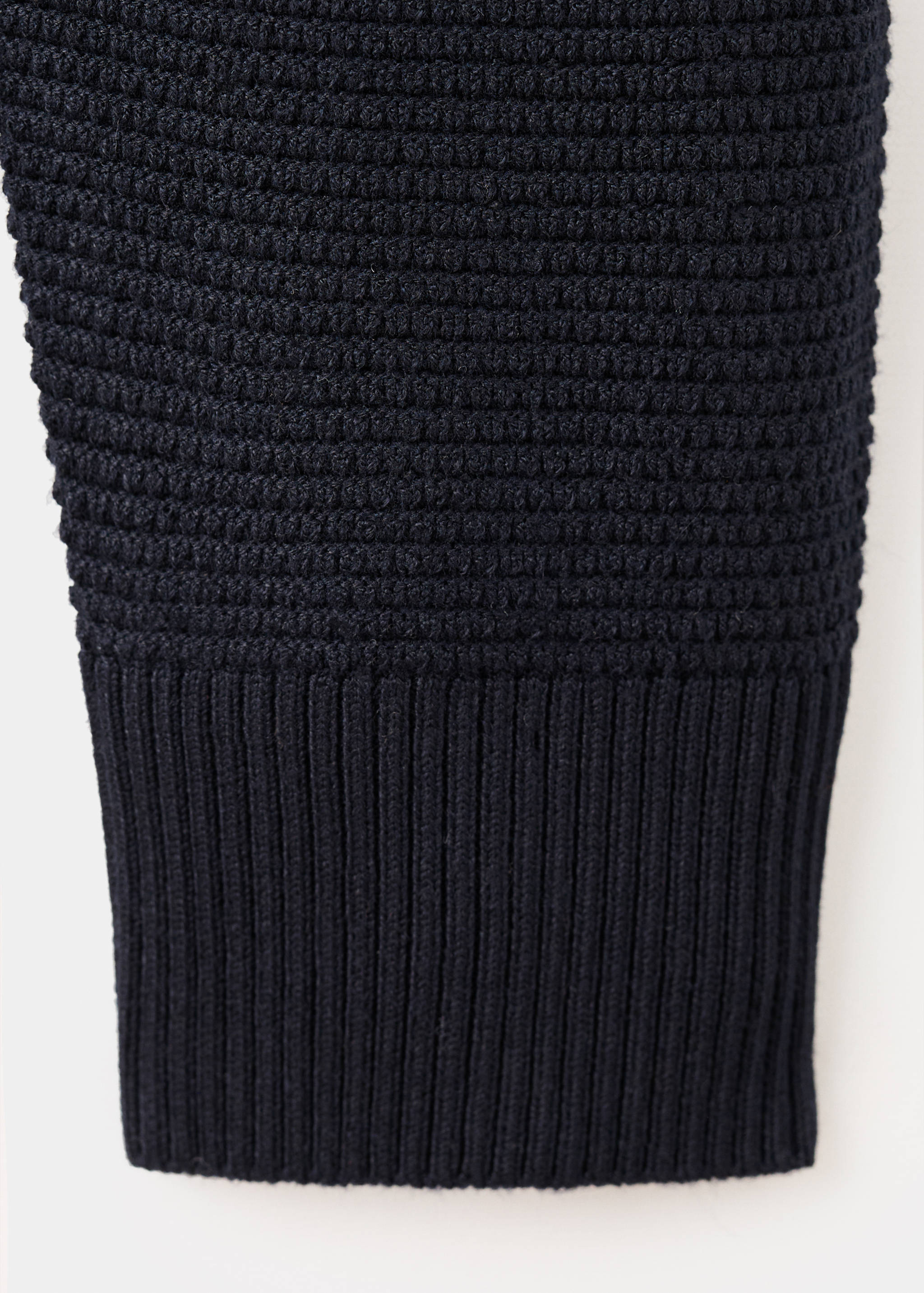 Structured perkins-neck sweater - Details of the article 8