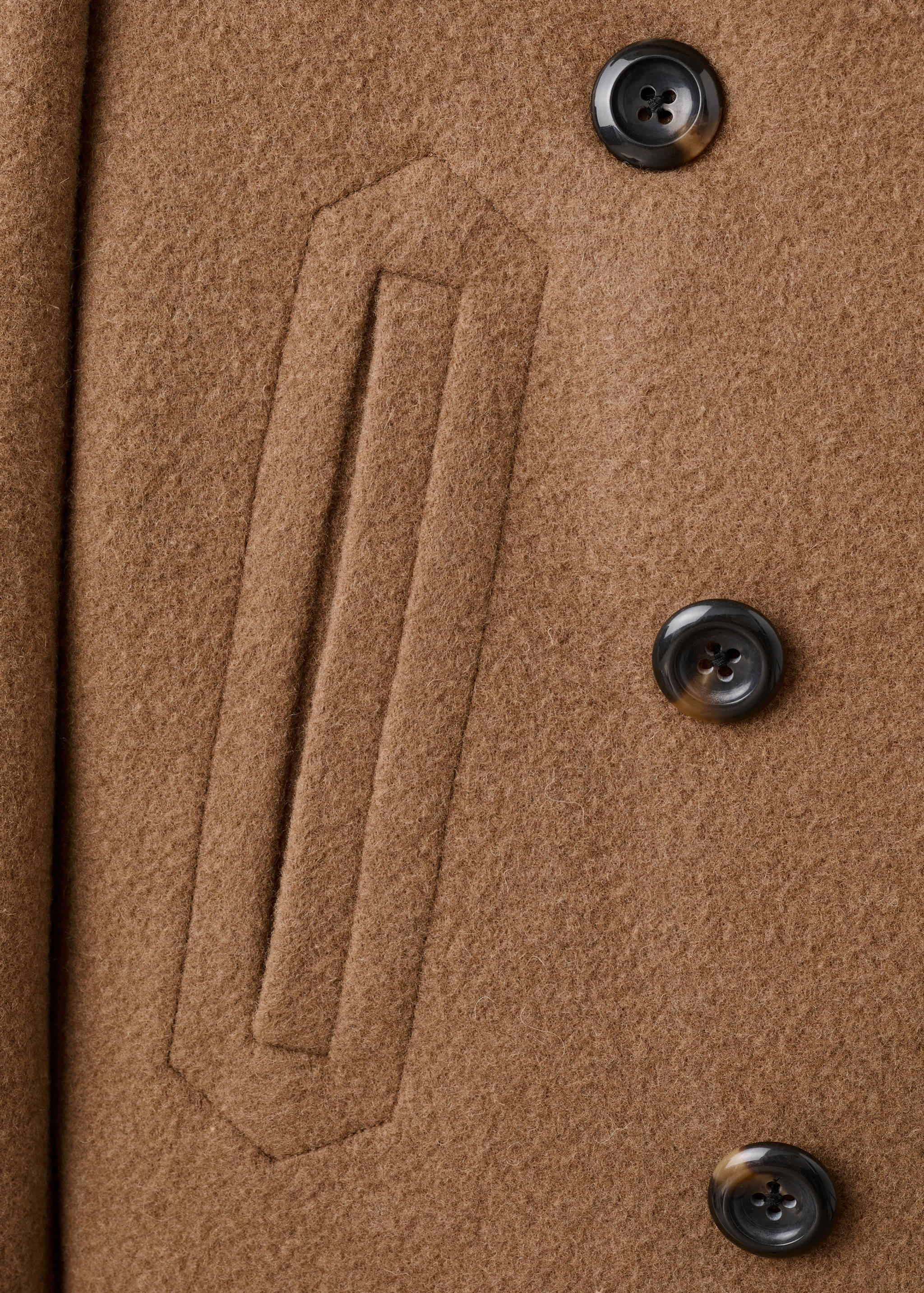 Manteco wool double-breasted coat - Details of the article 0