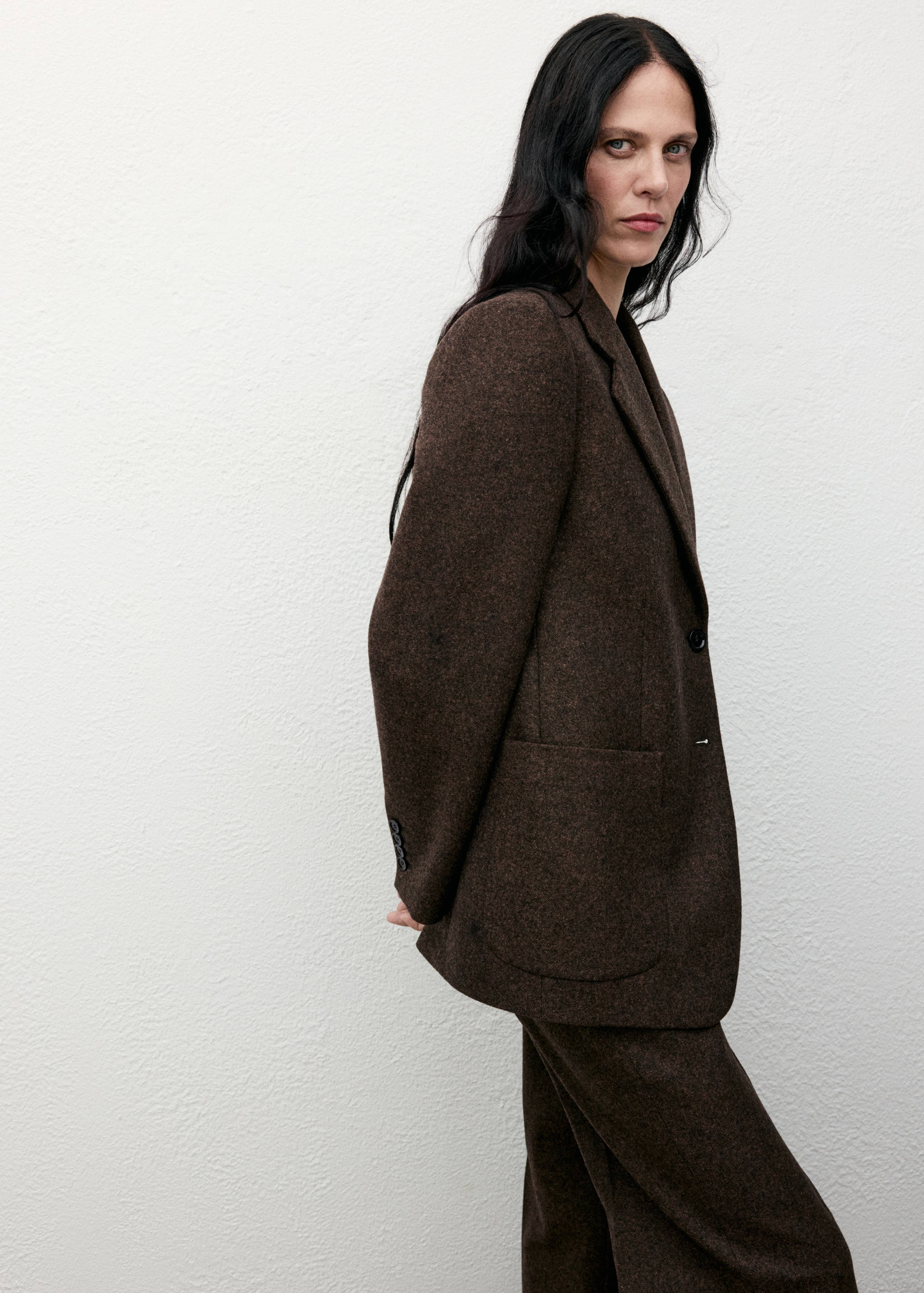 Speckled wool trousers - Details of the article 1