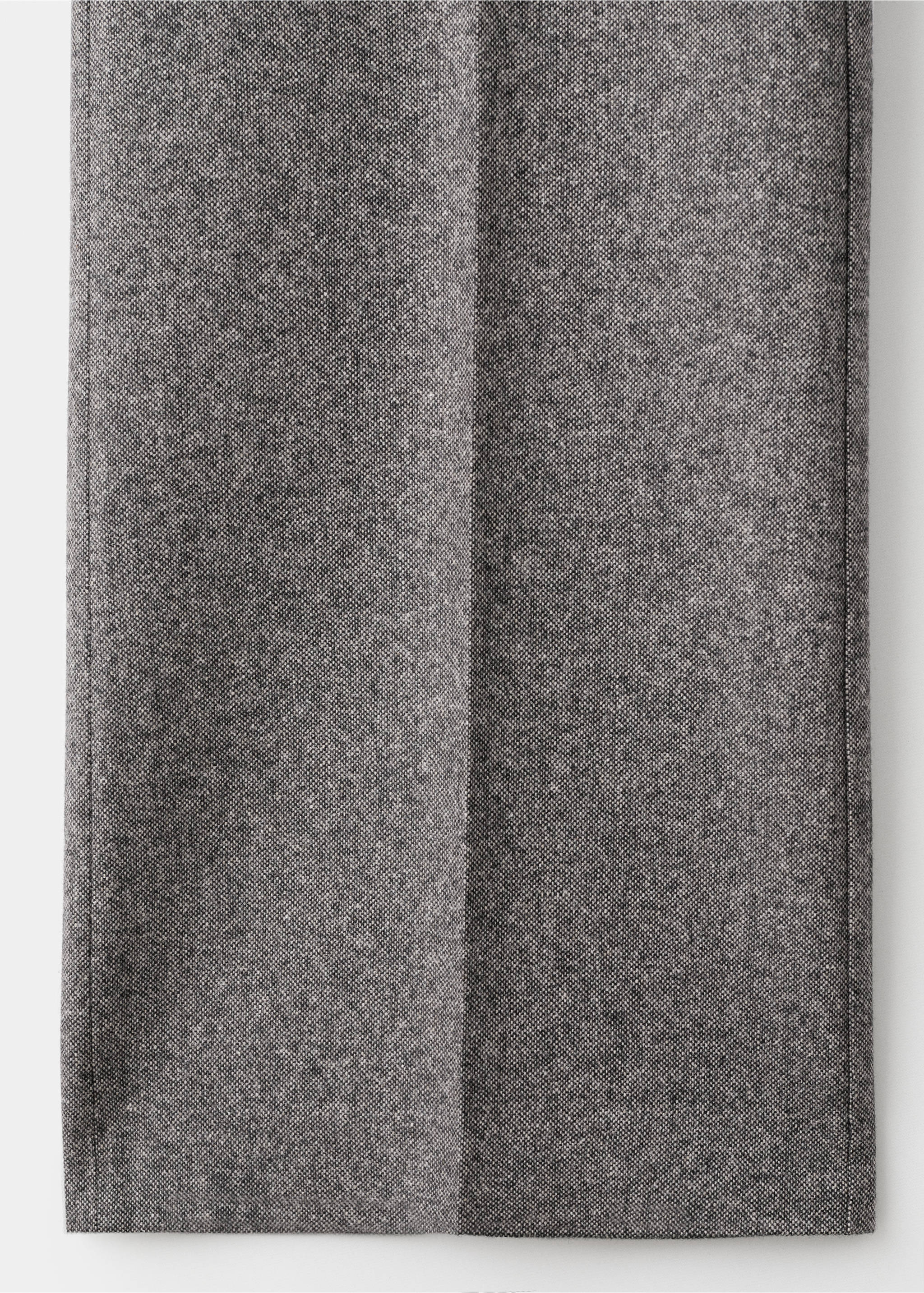 Speckled wool trousers - Details of the article 0, Grey. Ref: 17017914-00.