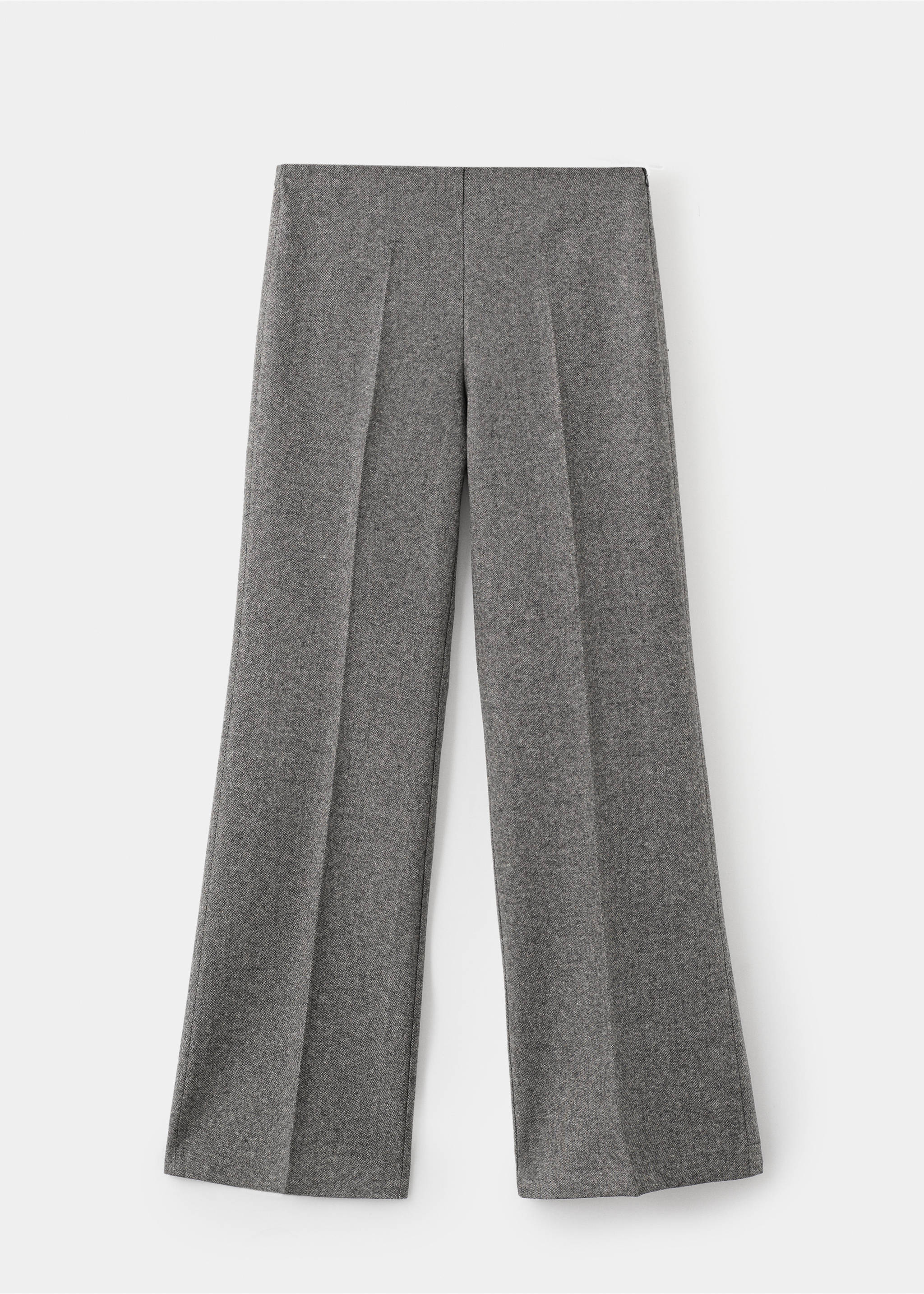 Speckled wool trousers - Article without model, Grey. Ref: 17017914-00.