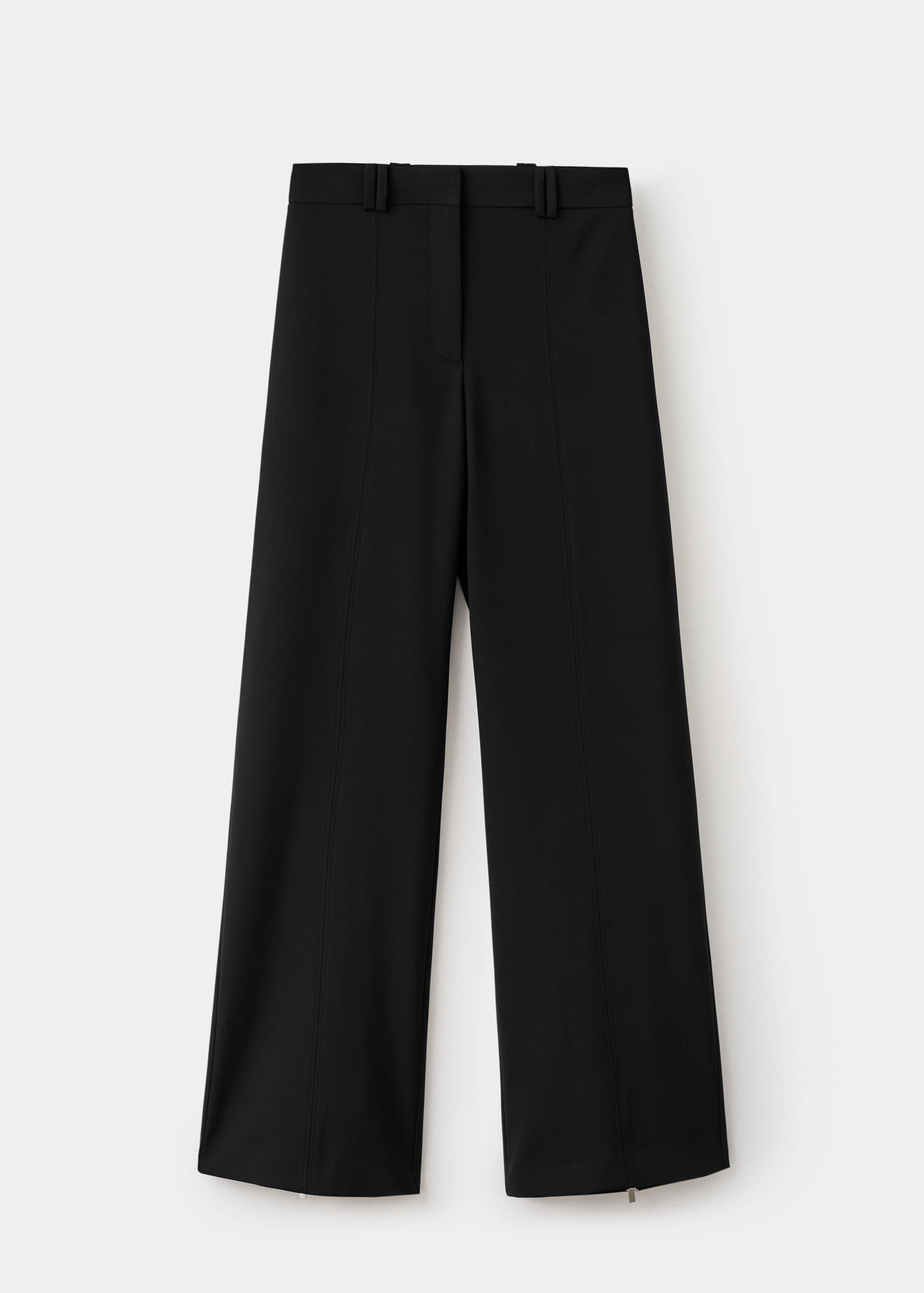 Zipped straight trousers - Article without model