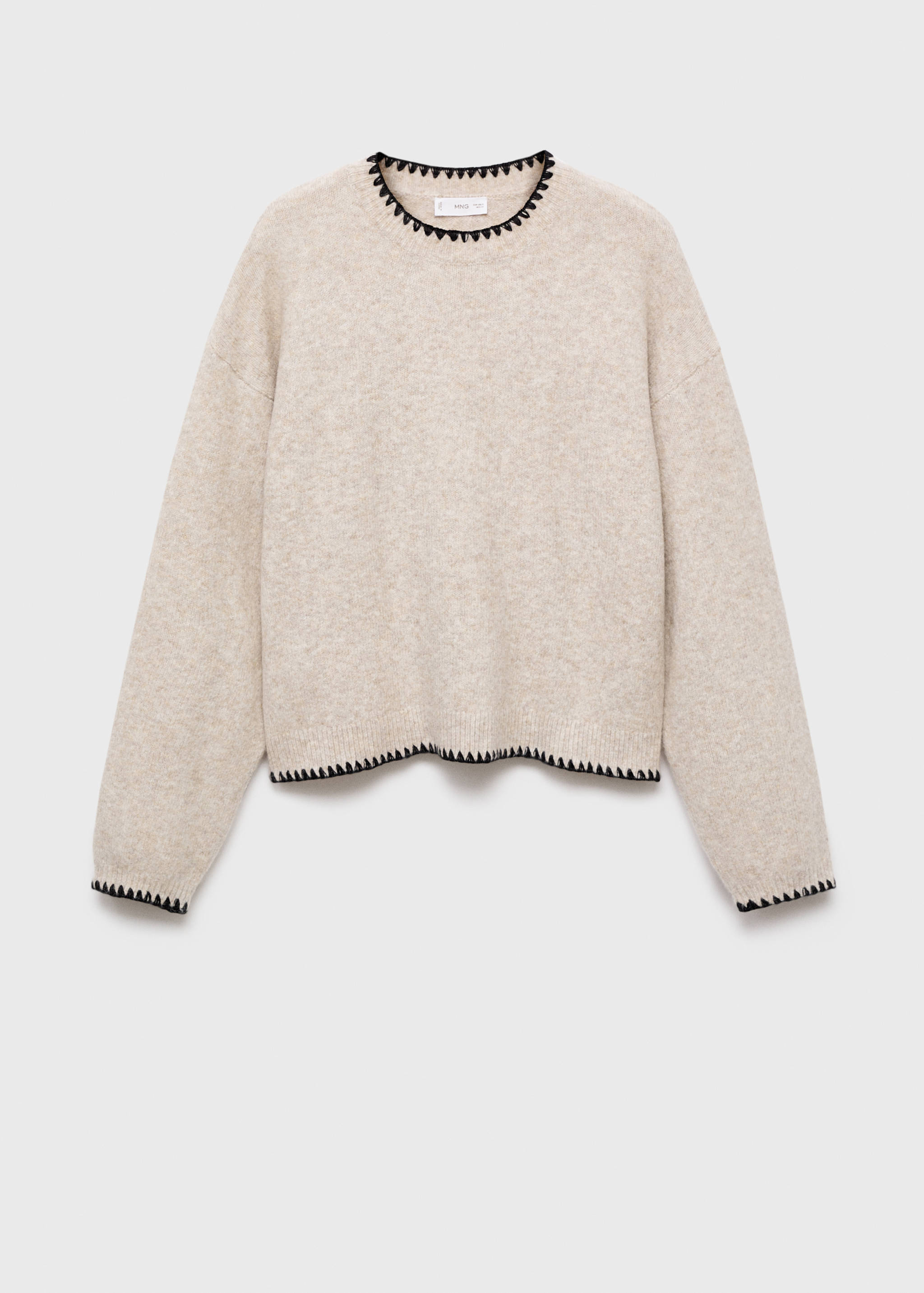 Knit embroidered sweater - Article without model