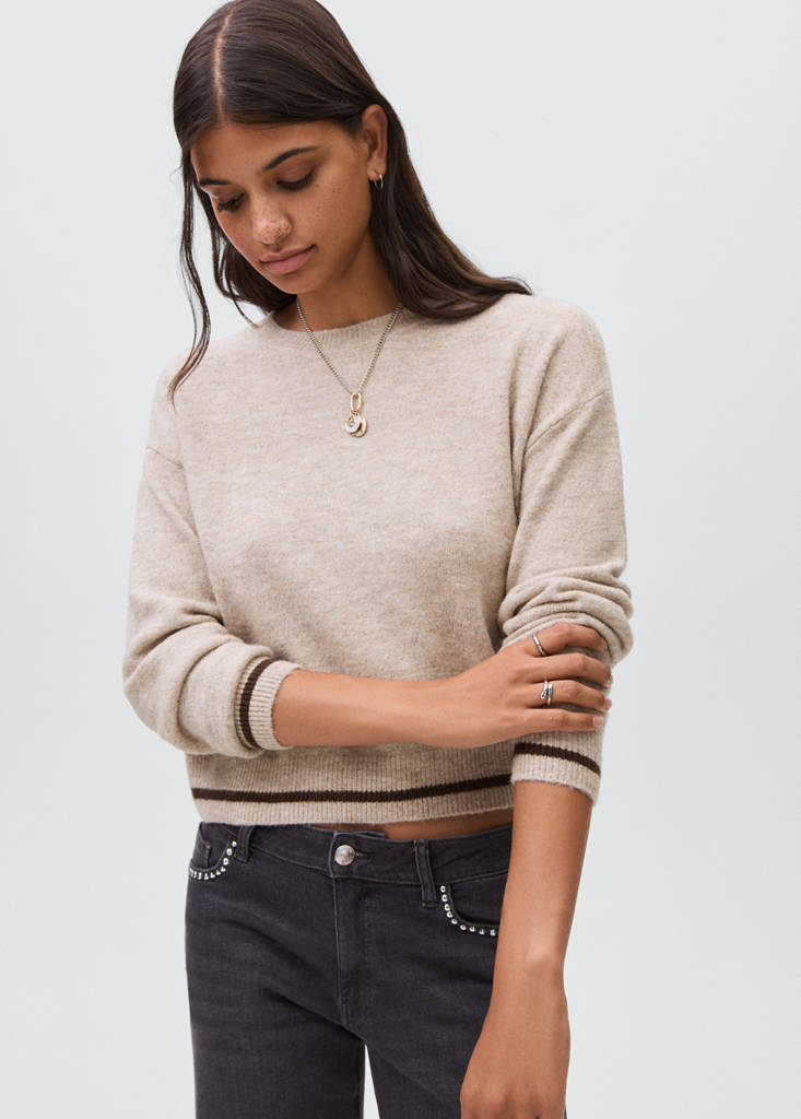 Tiger print sweater — Pink
