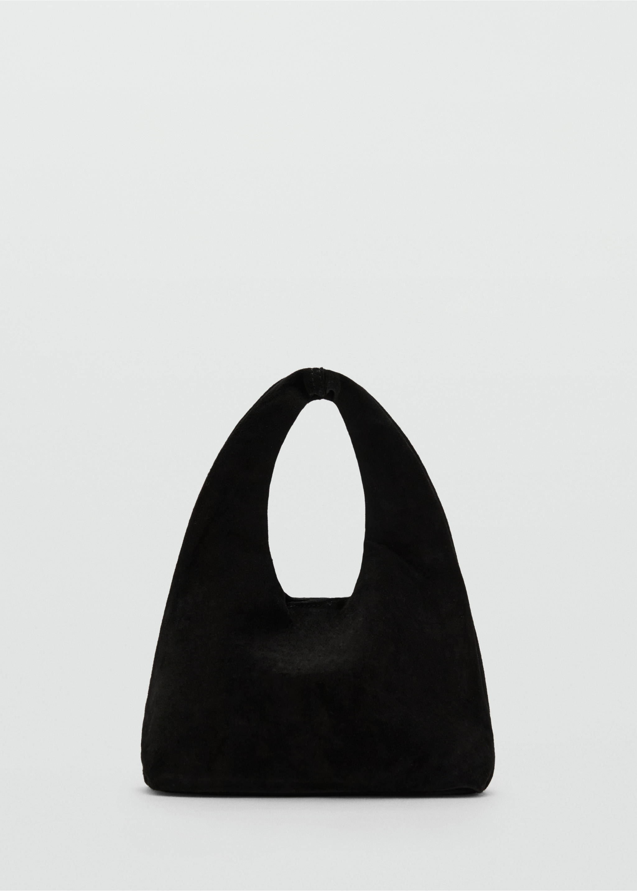 Mini sac en cuir suédé - Article sans modèle, Noir. Ref: 17018272-00.