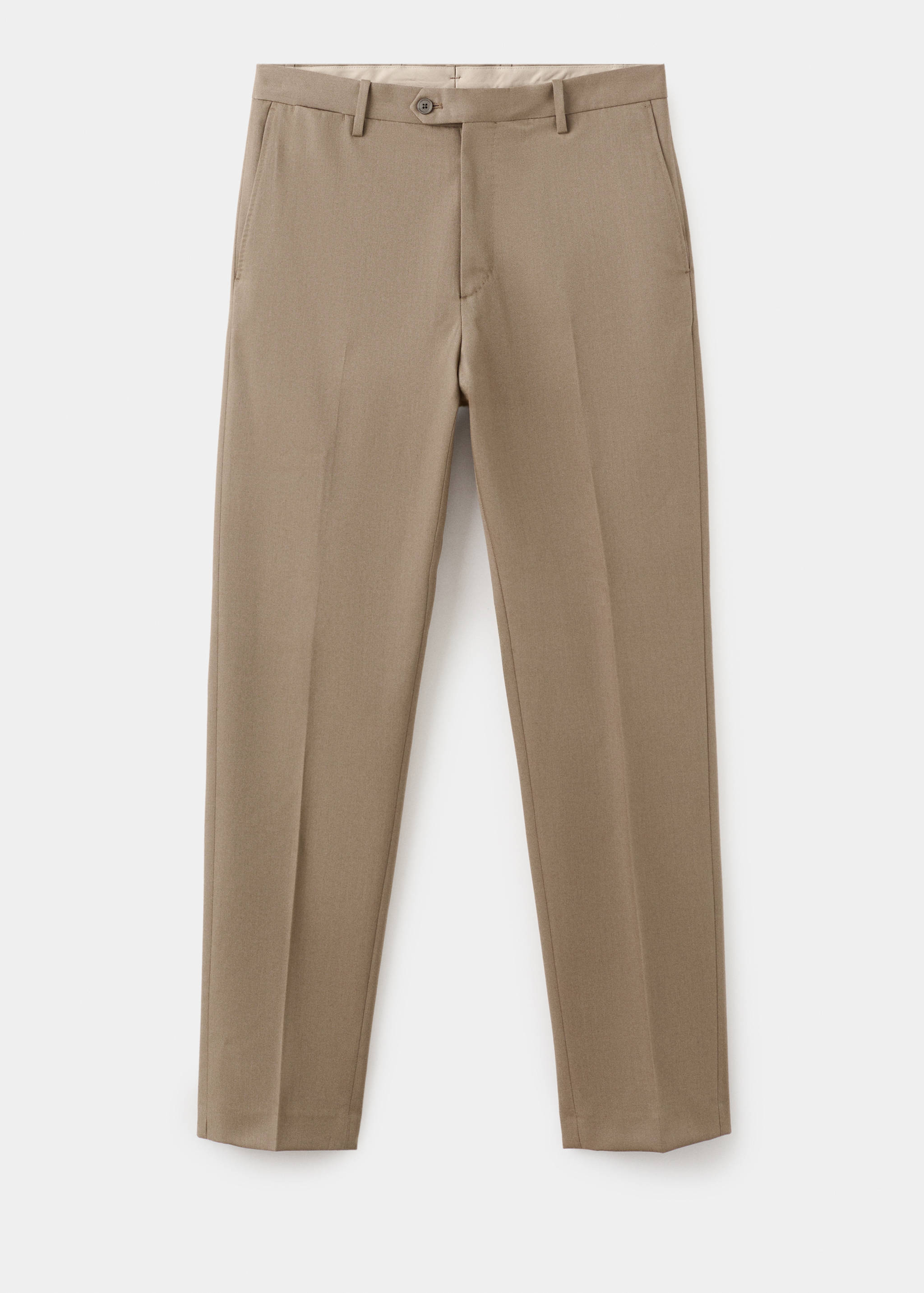 100% virgin wool regular fit trousers - Article without model