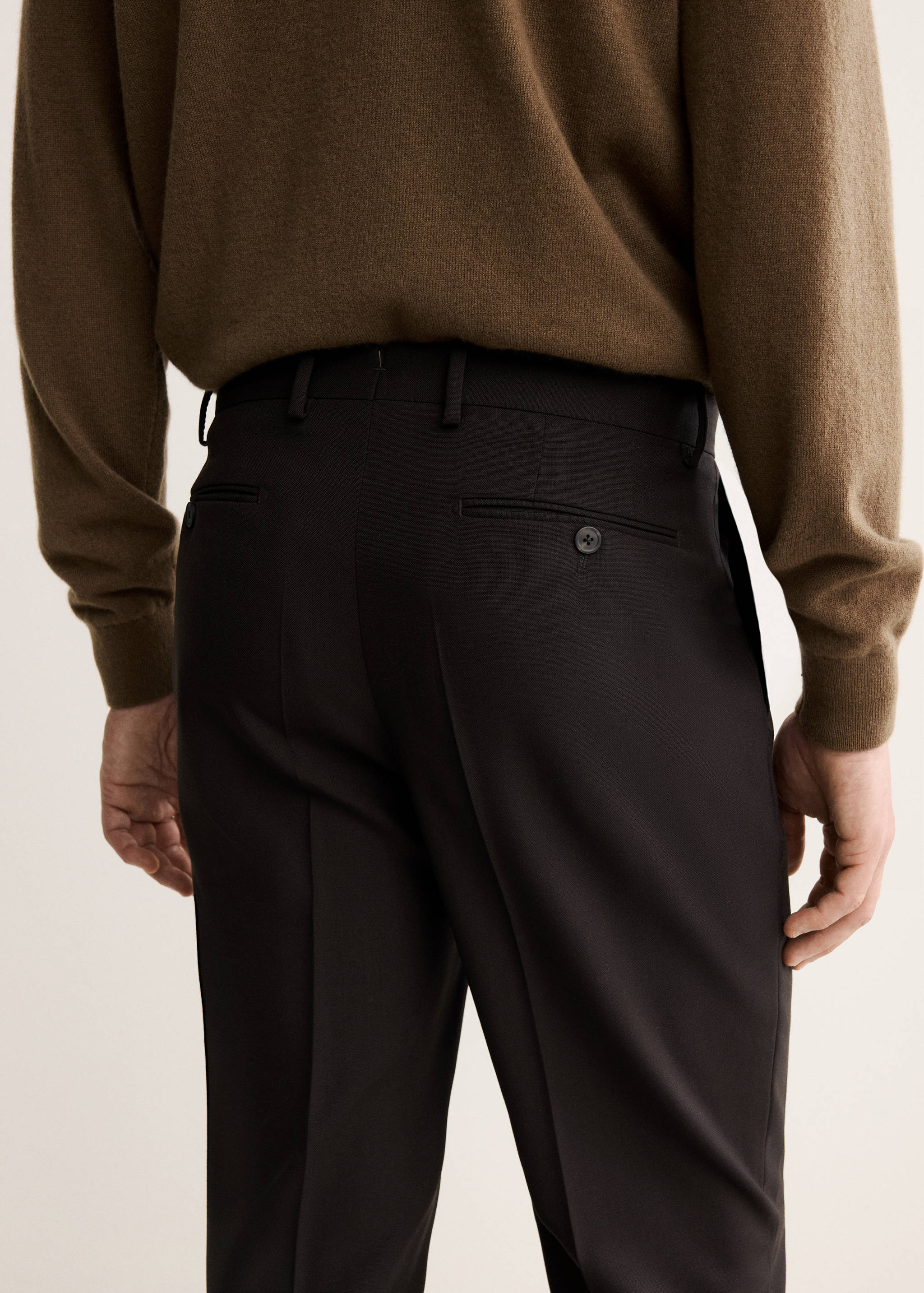 100% Italian wool smart trousers - Details of the article 6