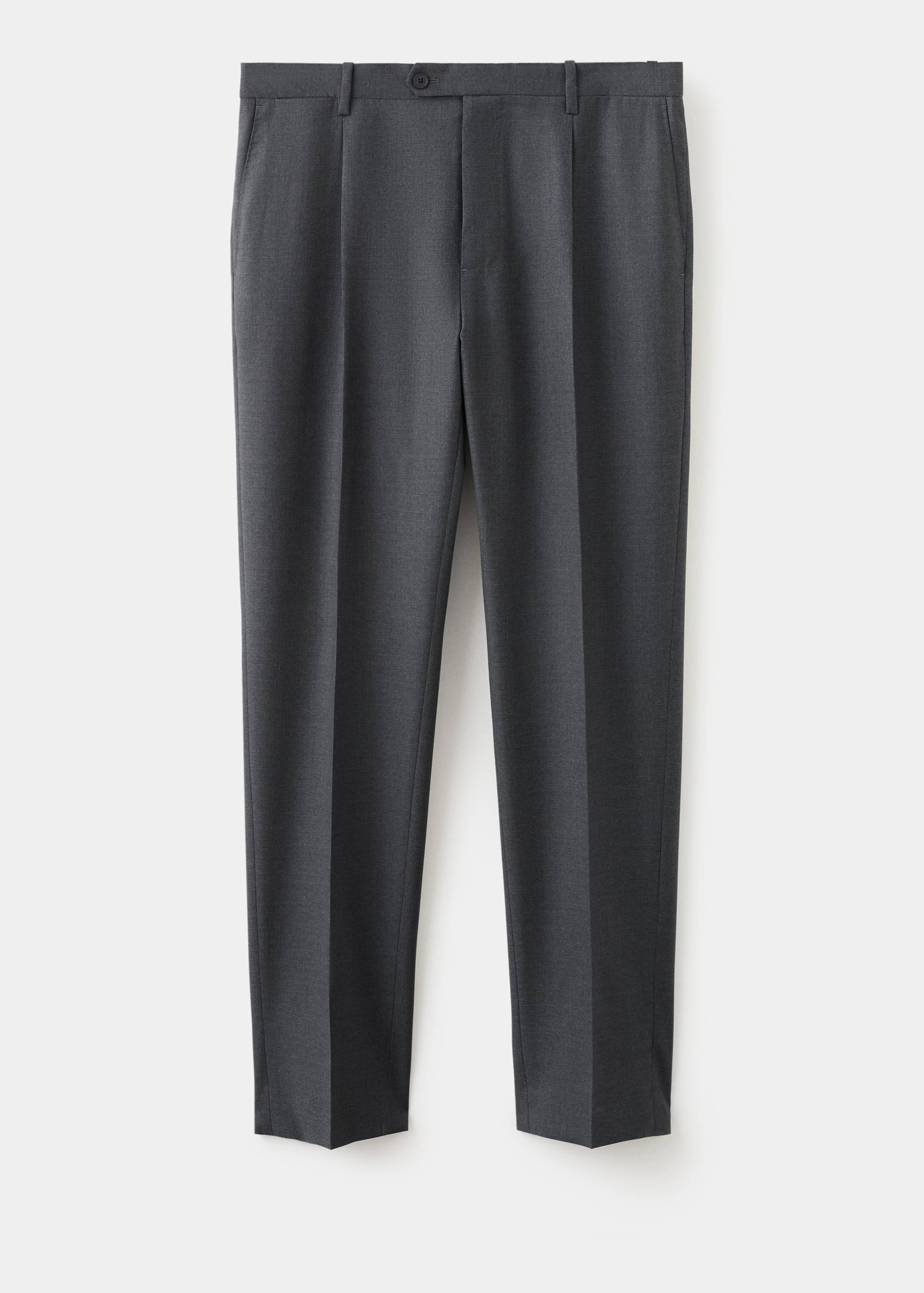 100% Italian virgin wool flannel suit trousers - Article without model