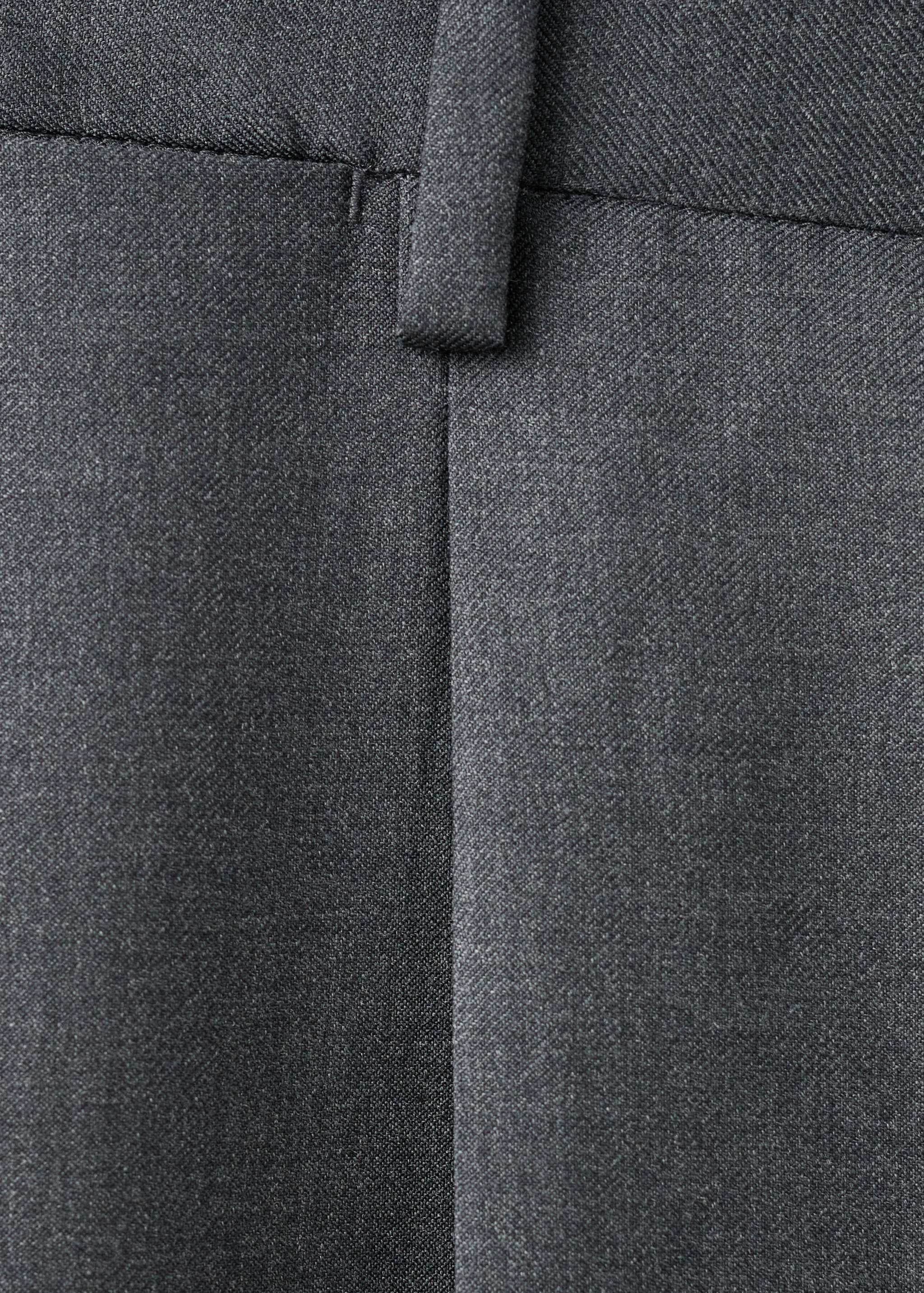 100% Italian virgin wool flannel suit trousers - Details of the article 8