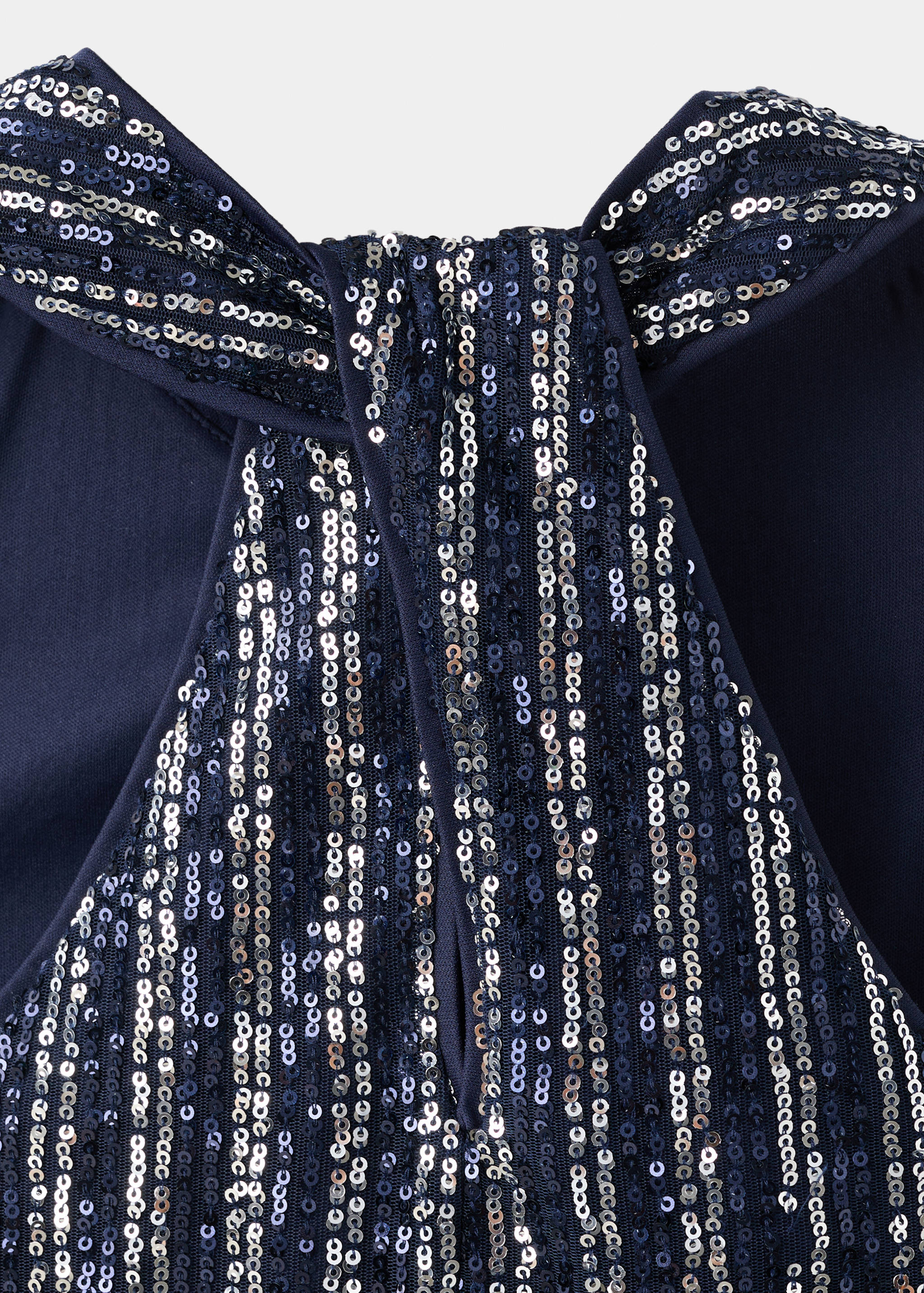 Multicolour striped sequins top - Details of the article 8